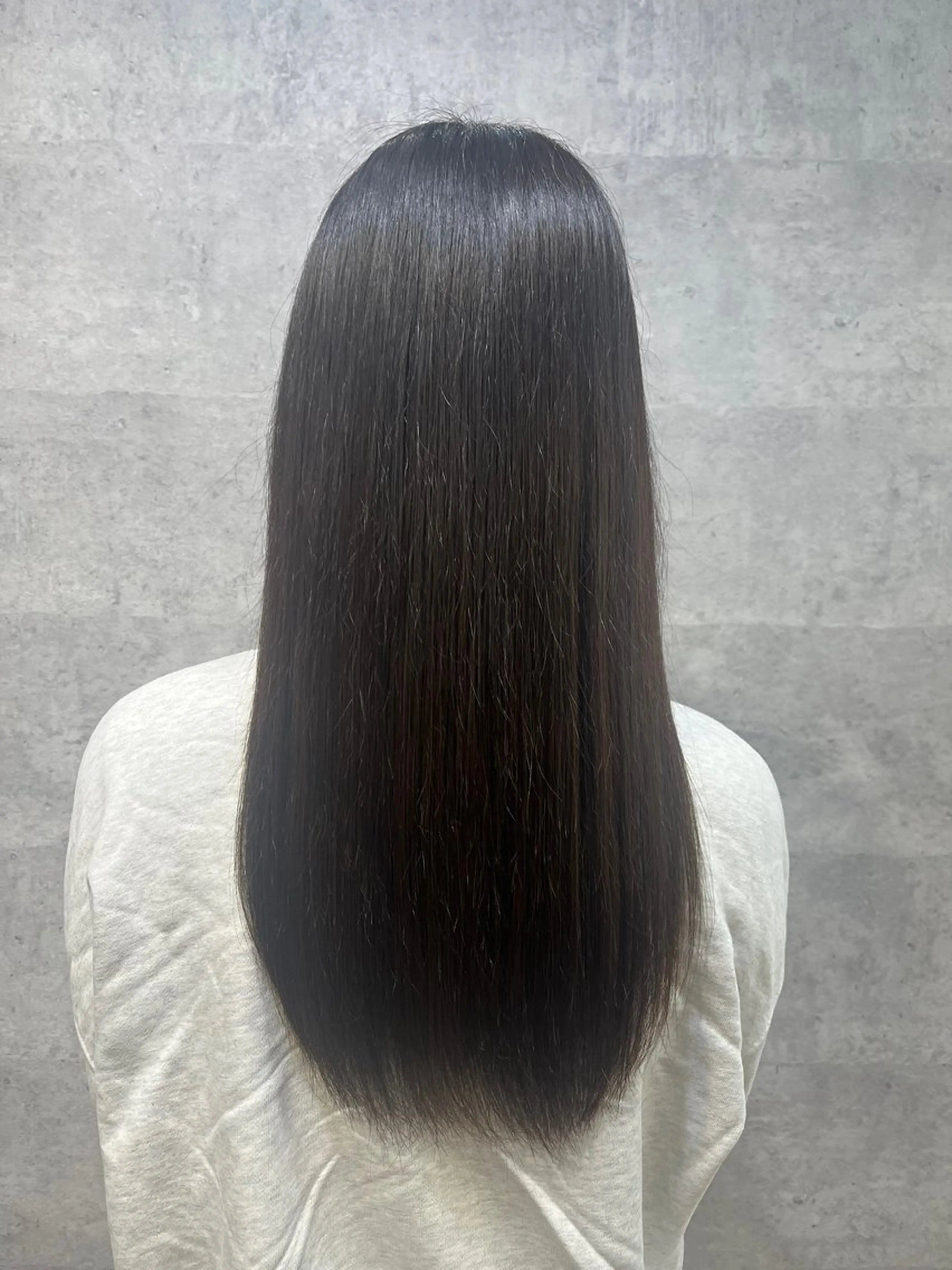 ロング パーマ 縮毛矯正 中園紫音 cutwells郡山のヘアスタイル