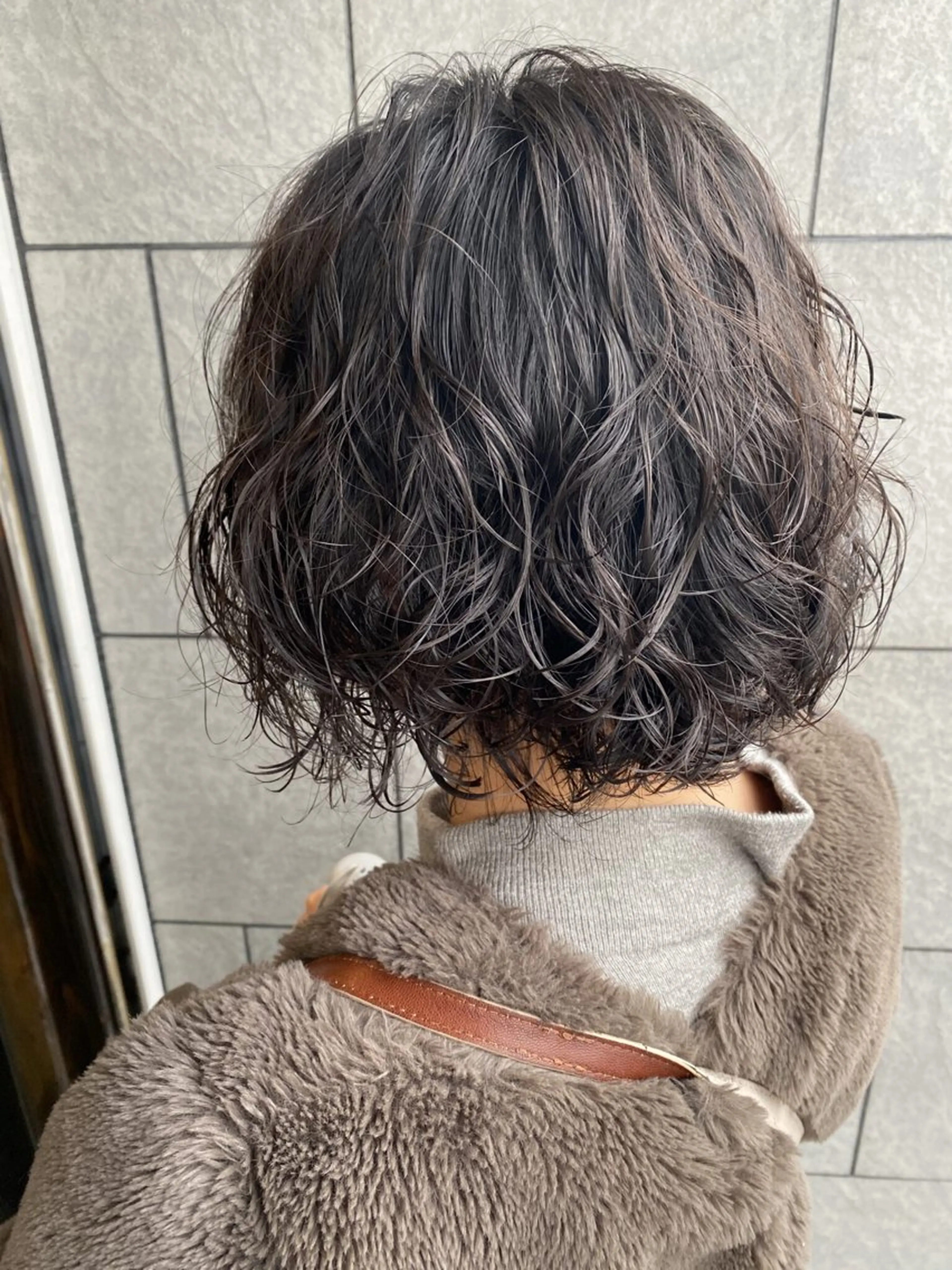 ミディアム パーマ ミディアムパーマ ボブ スパイラルパーマ パーマ 【髪質改善】 むかいみきのヘアスタイル