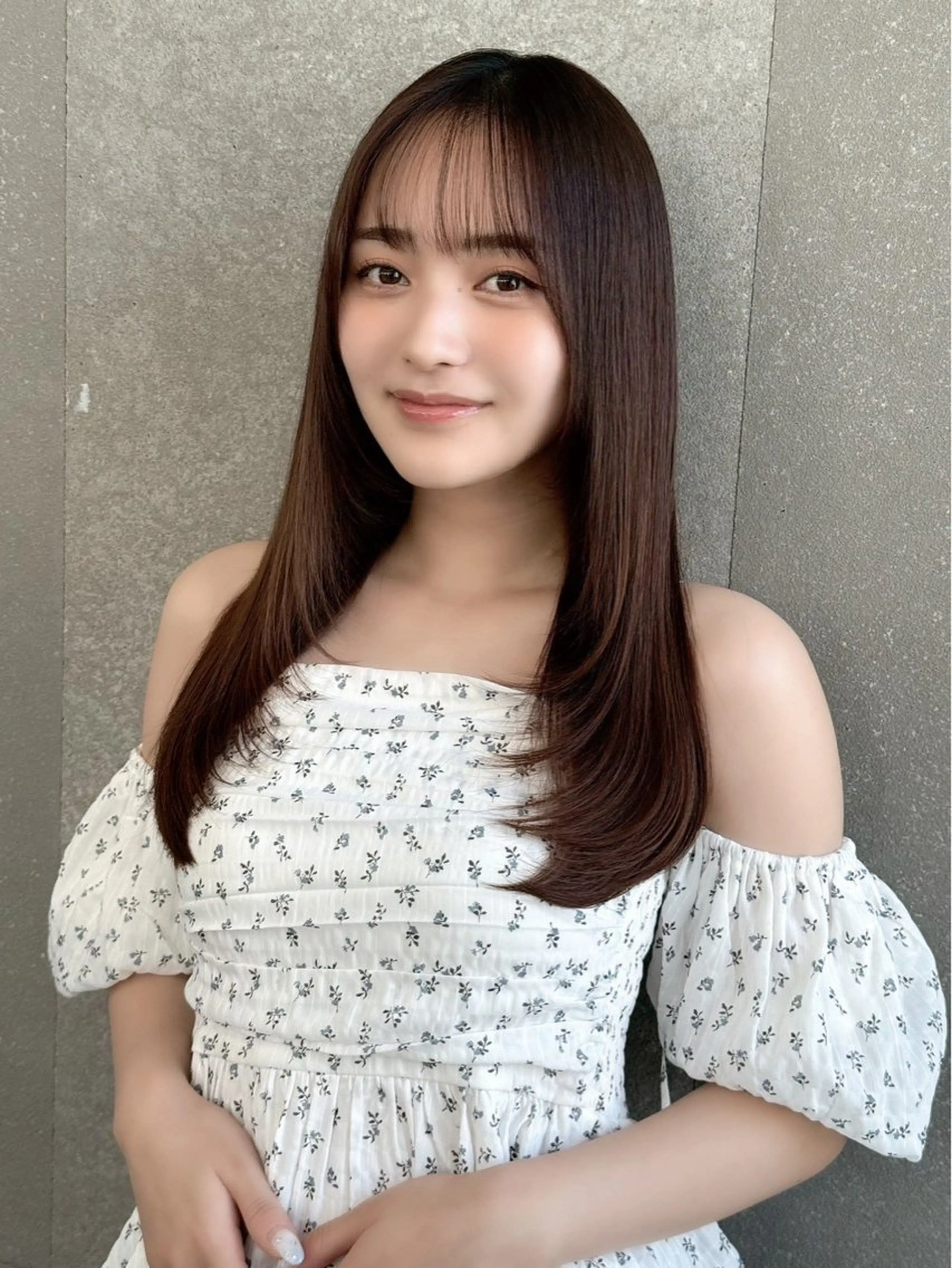 ロング カット ヘアカラー トリートメント ♥韓国レイヤー/透明 感カラー/目黒慎太郎のヘアスタイル