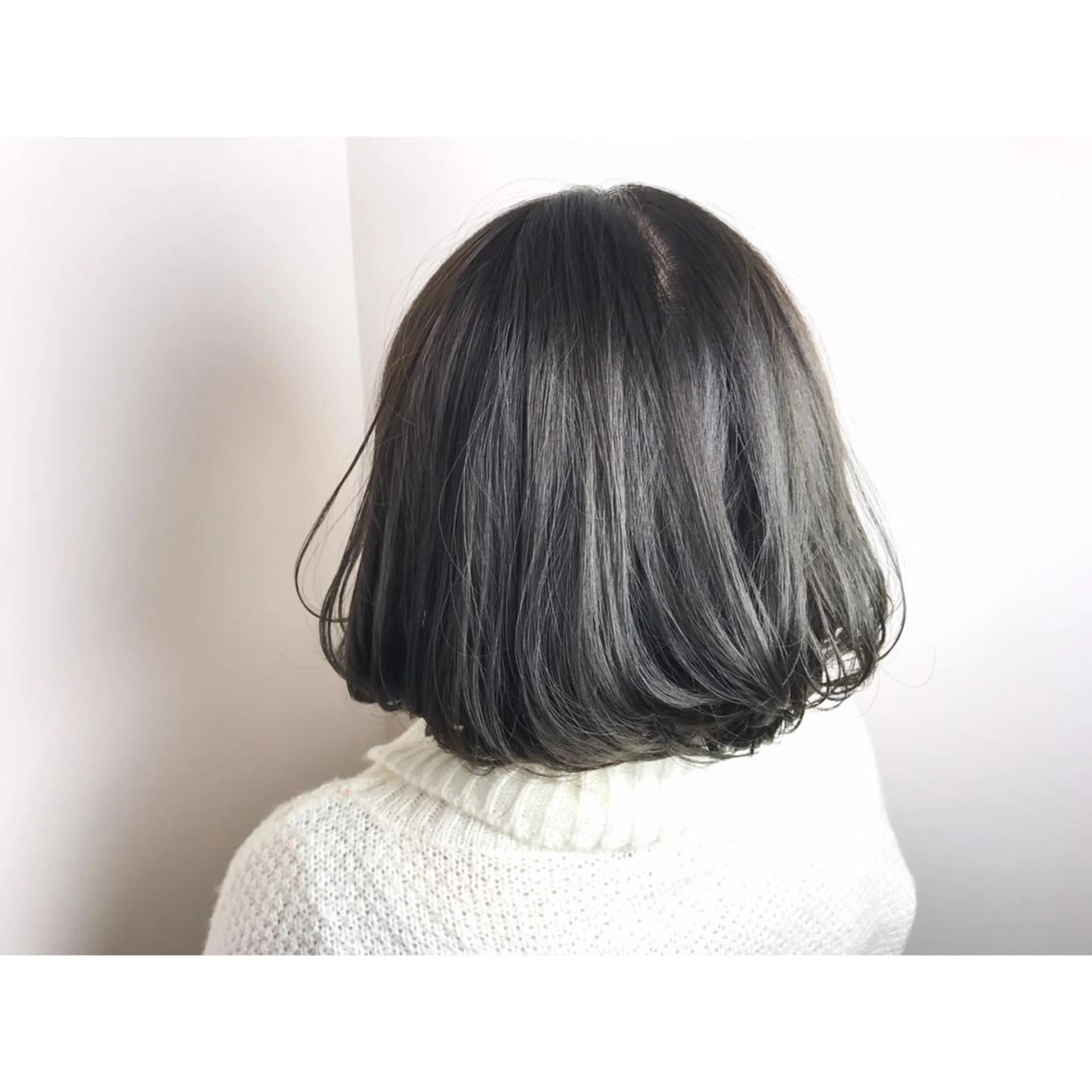 ショート カラー パーマ グレージュ ボブ ショート/レイヤー なら石井知希のヘアスタイル