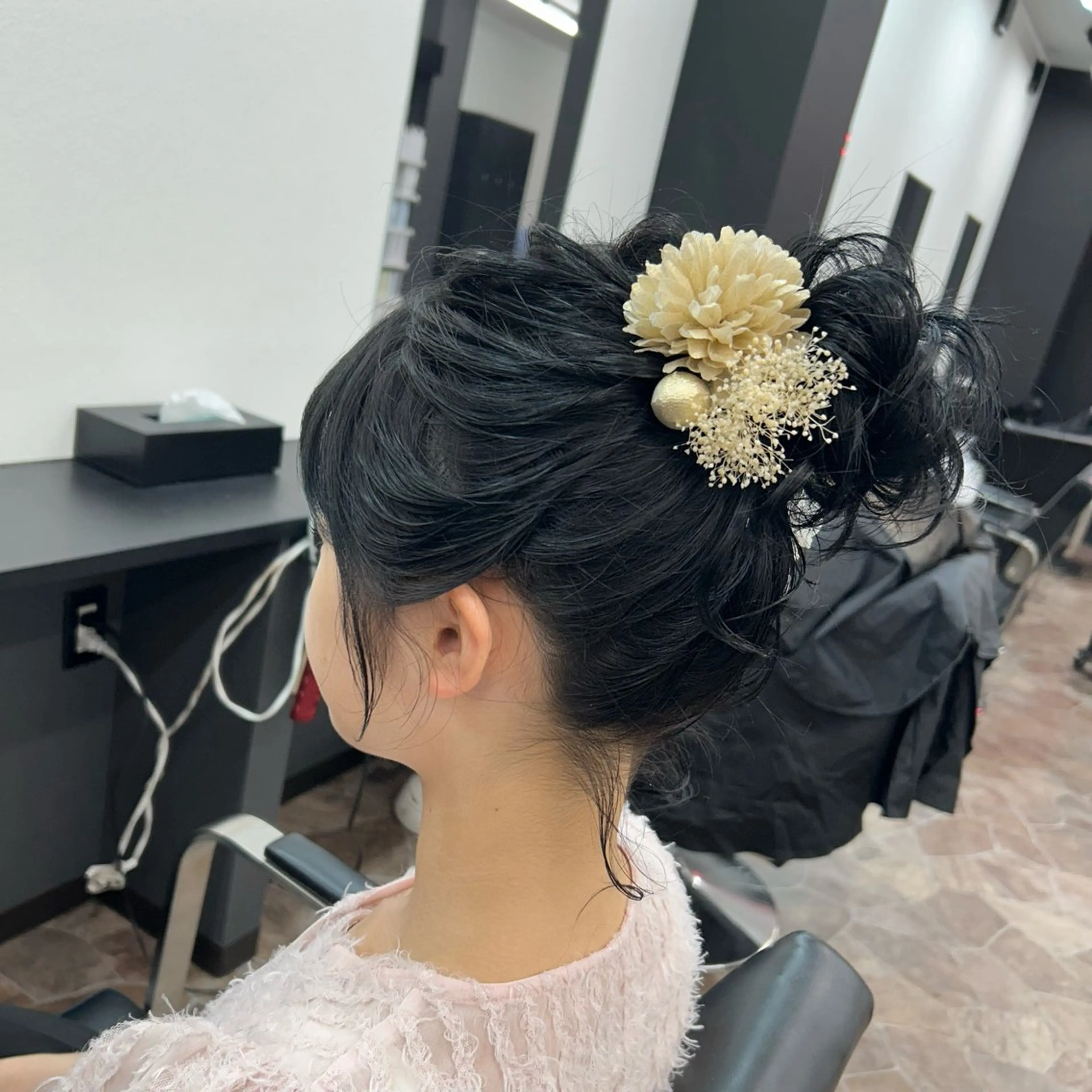 ミディアム お団子ヘア COEUR🧡 山下　優花のヘアスタイル