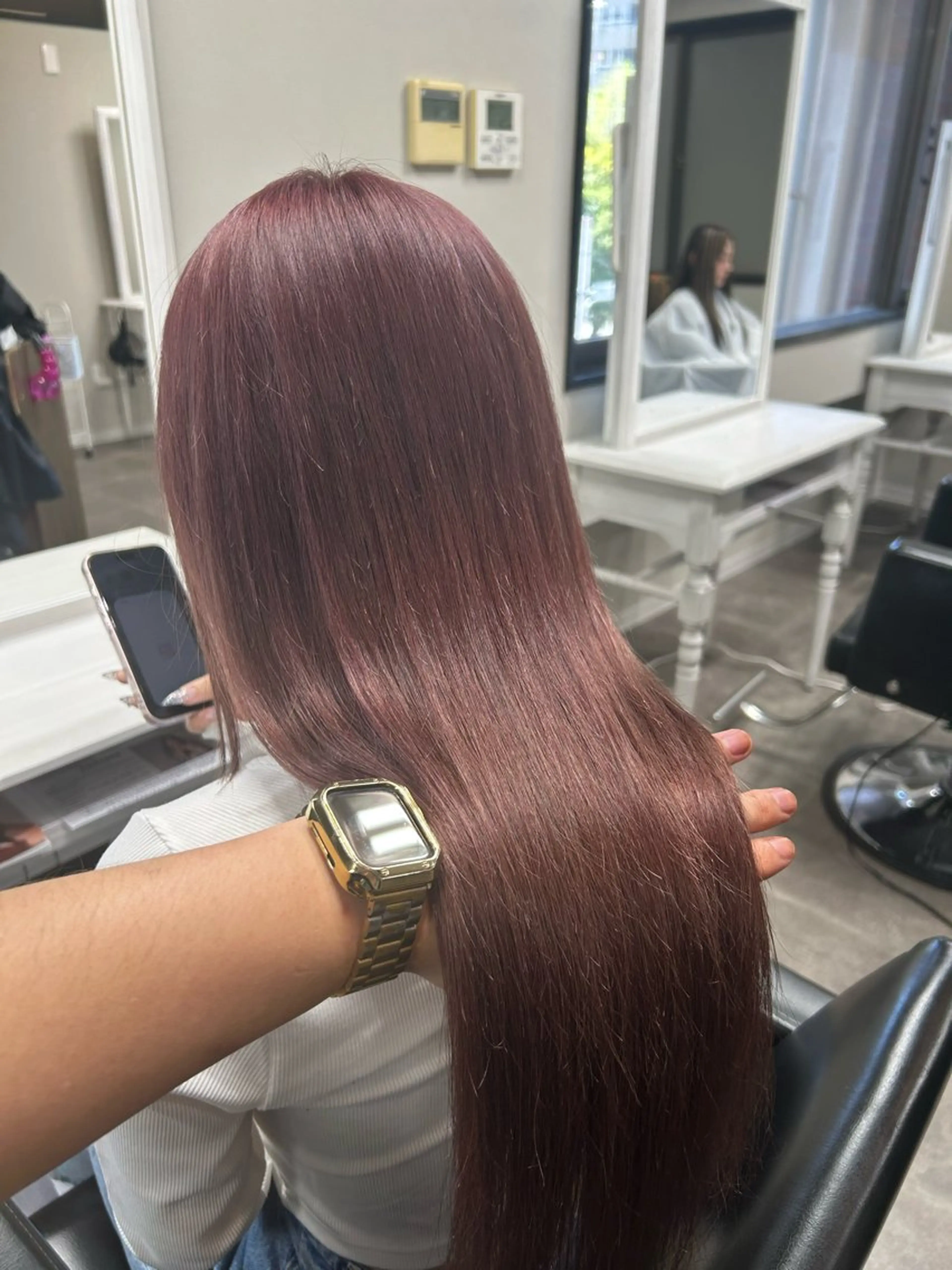 【❤️ご新規様限定❤️】カラー+Aujuaデイリートリートメント🫧ロング料金なし🫧の写真