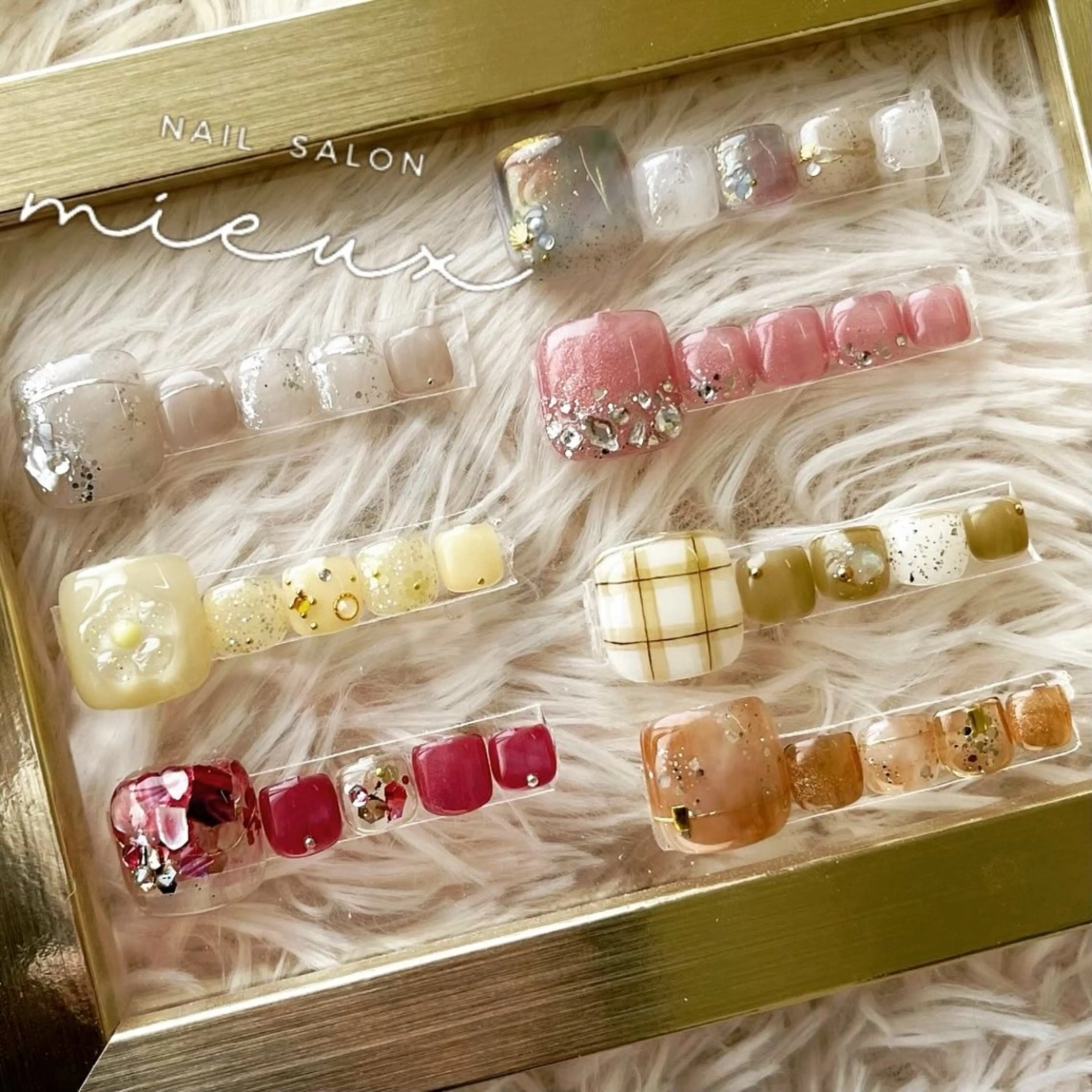 ネイル 春ネイル フットネイル nail salon  mieux所属・nailsalon mieuxのネイルデザイン