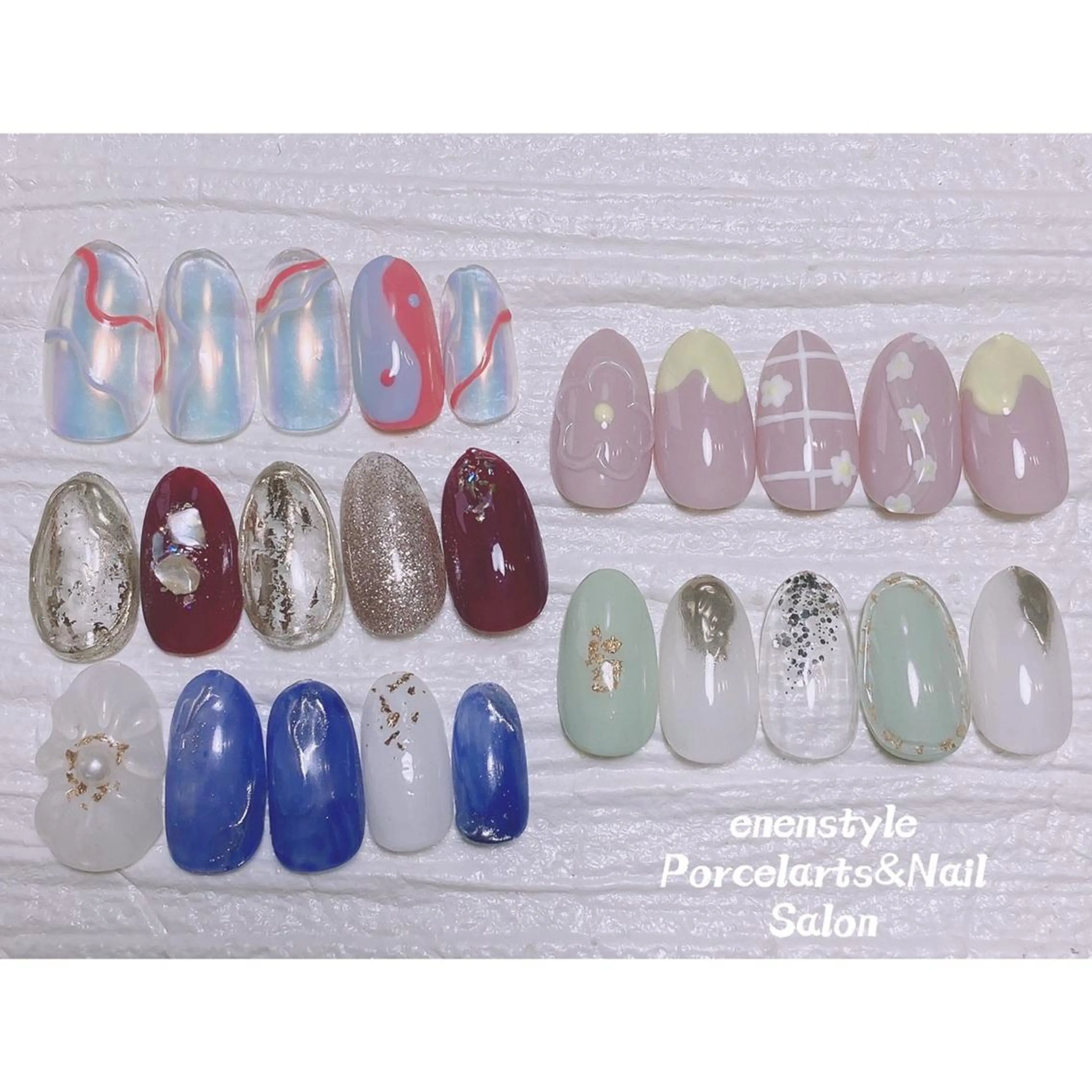 ミディアム ネイル ハンドネイル 👑enen style👑のネイルデザイン