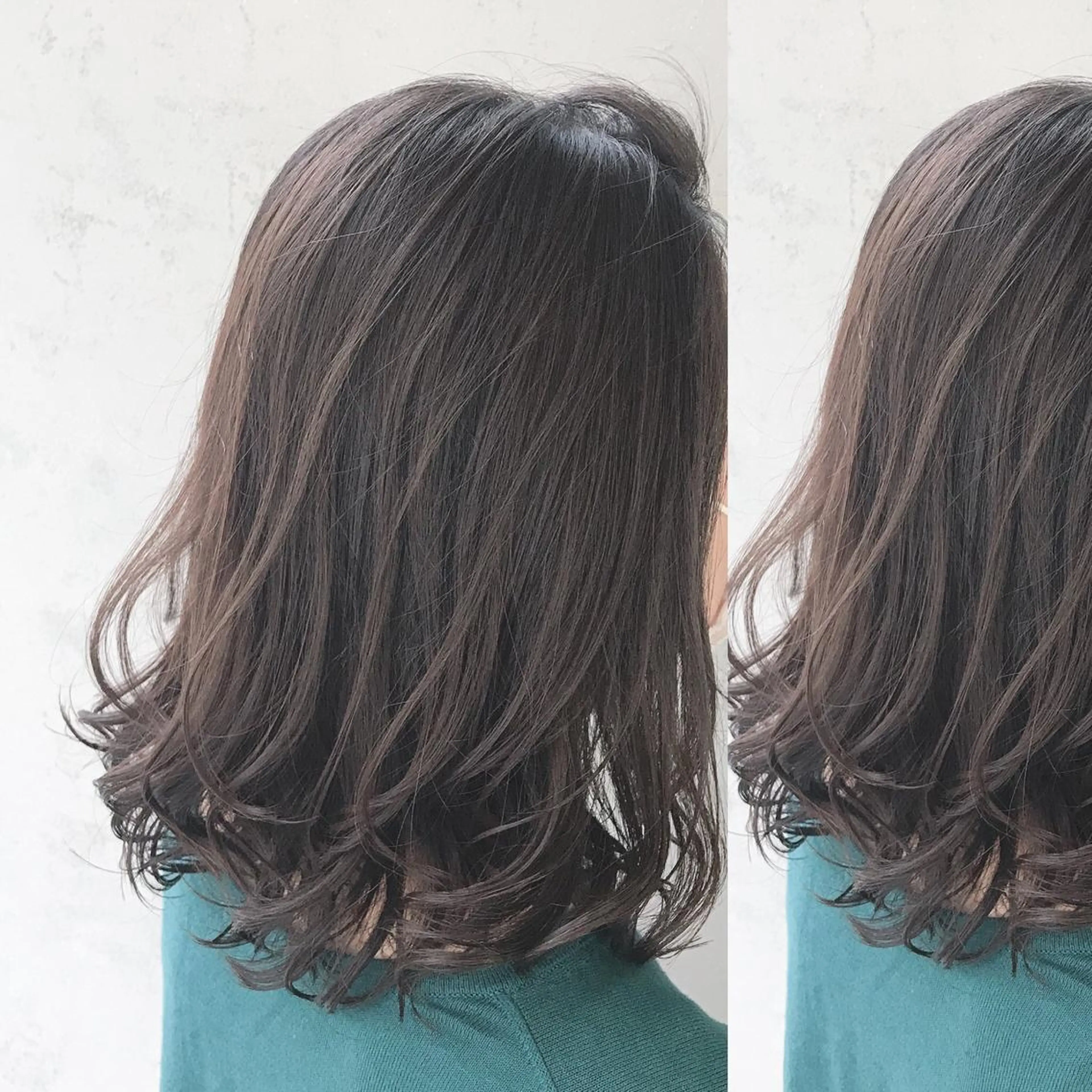 ミディアム 福岡口コミNo1🎀 コテ巻き風パーマ専門のヘアスタイル