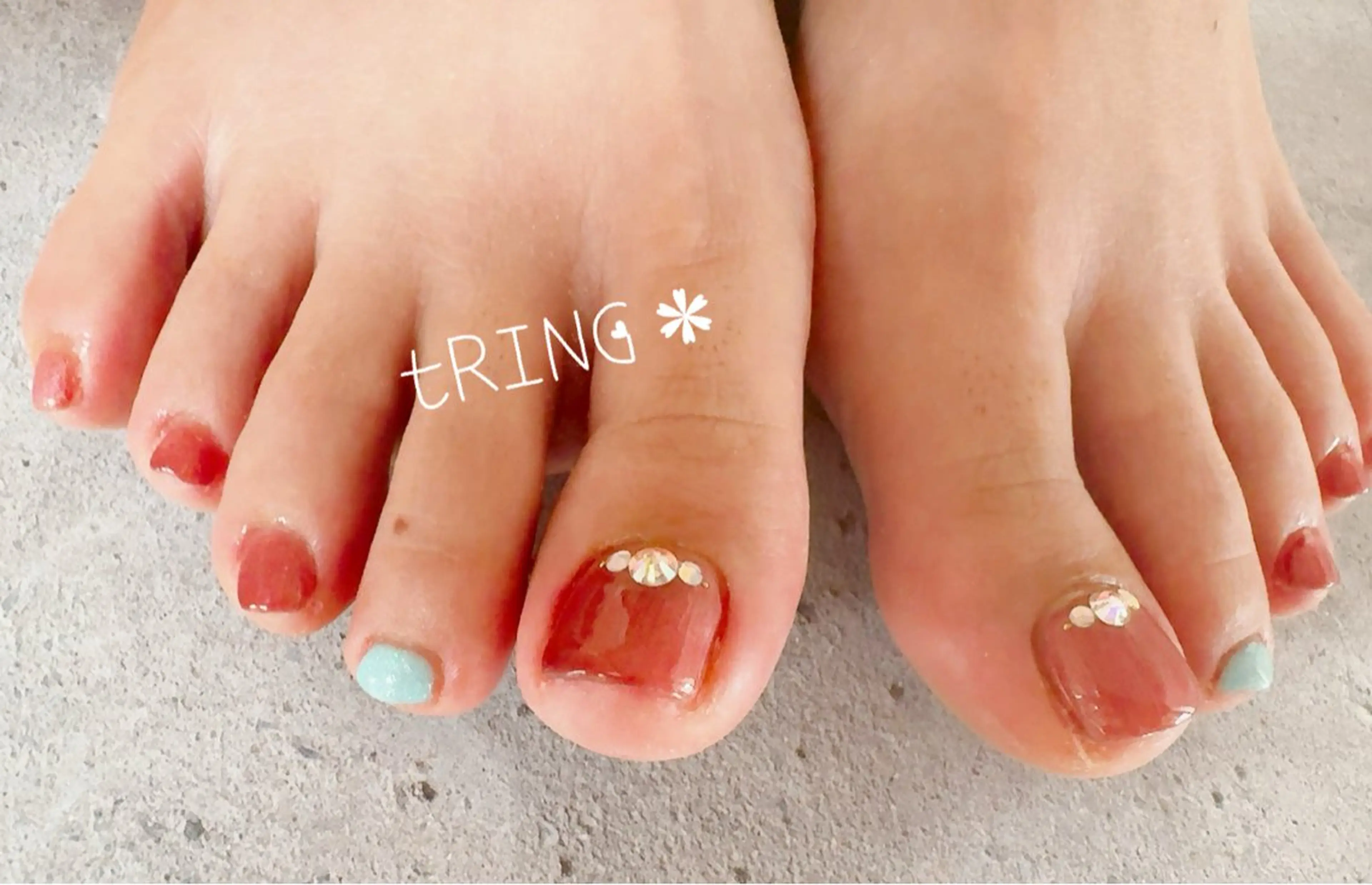 ネイル ハンドネイル tRING＊ しいの木台のネイルデザイン