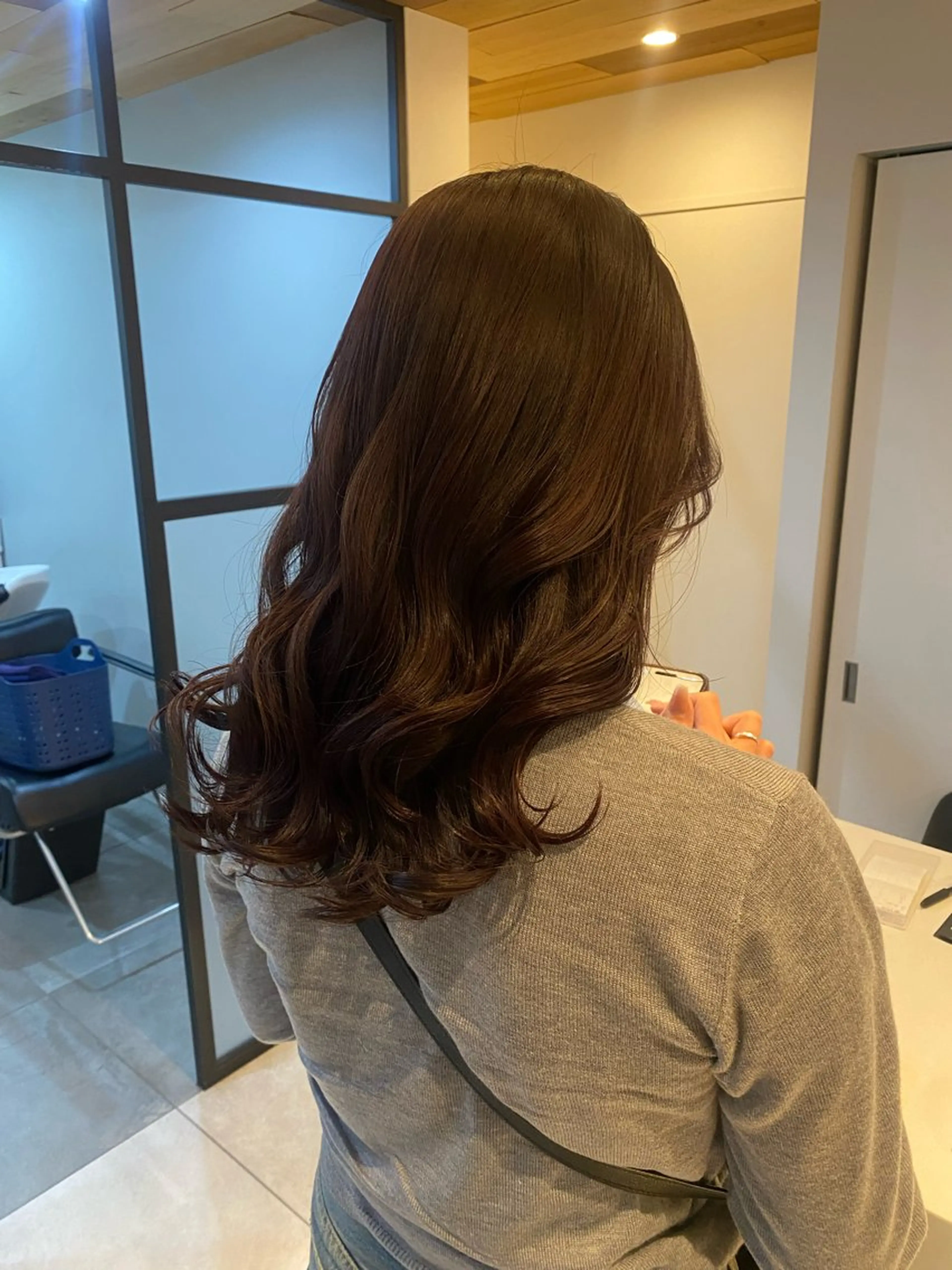 セミロング カラー ディープラベンダー ラベンダーカラー 梅田美容室 SPADICユヅキ♠のヘアスタイル