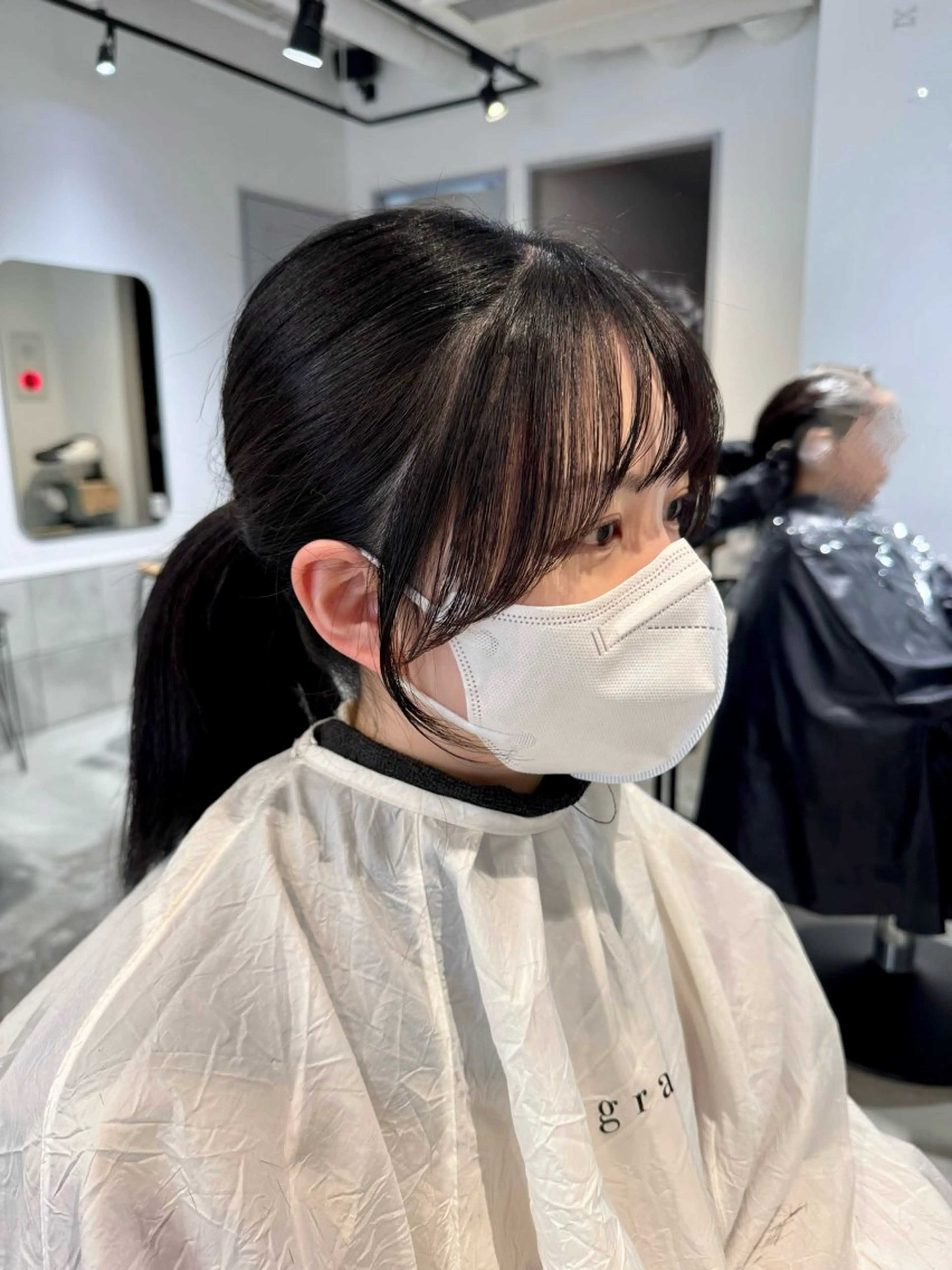 ロング 顔周りカット カット 𝐇𝐢𝐧𝐚 ⟡.·のヘアスタイル