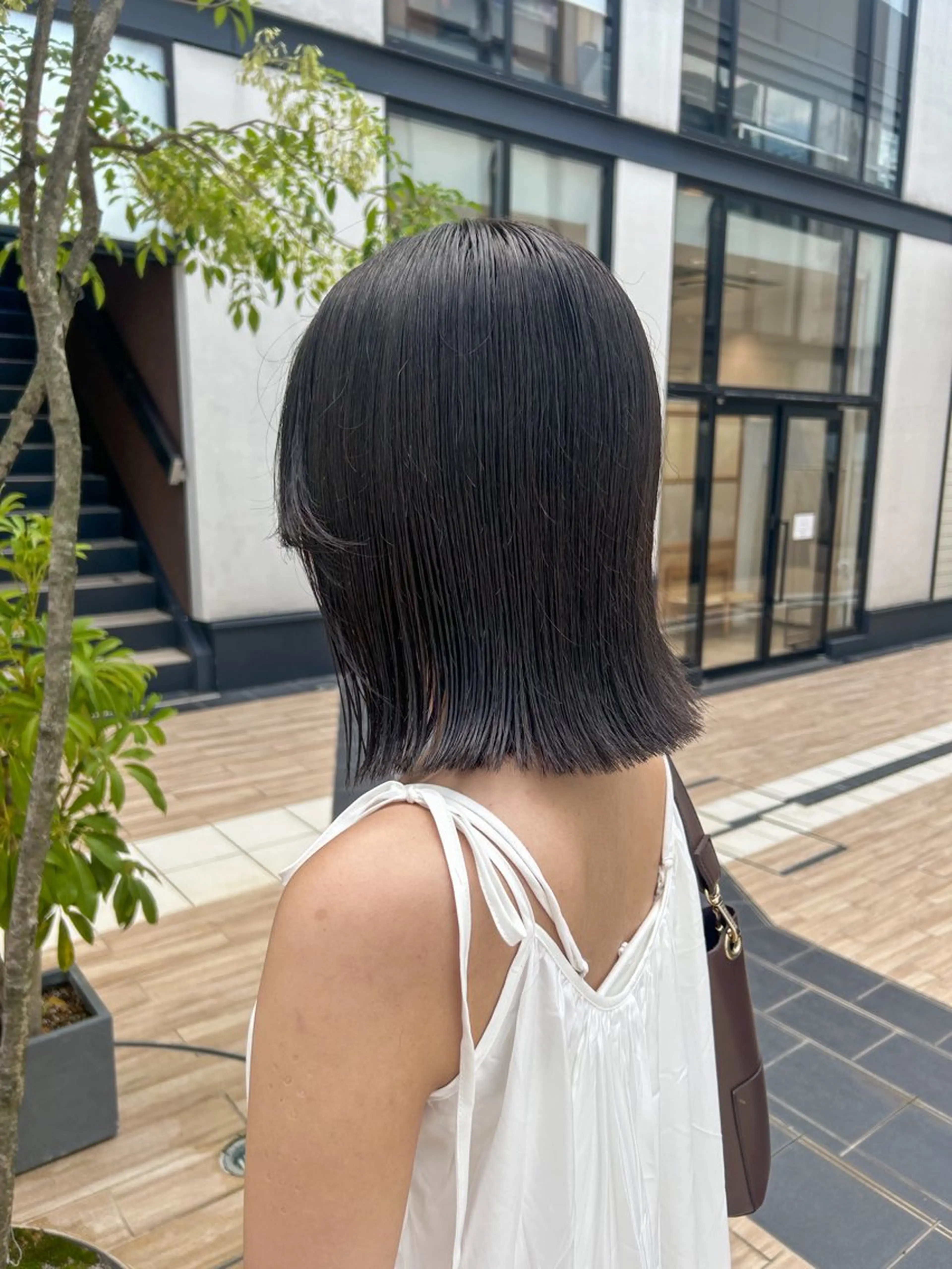 ミディアム カラー ヘアアレンジ カット ヘアカラー トリートメント yuka .のヘアスタイル