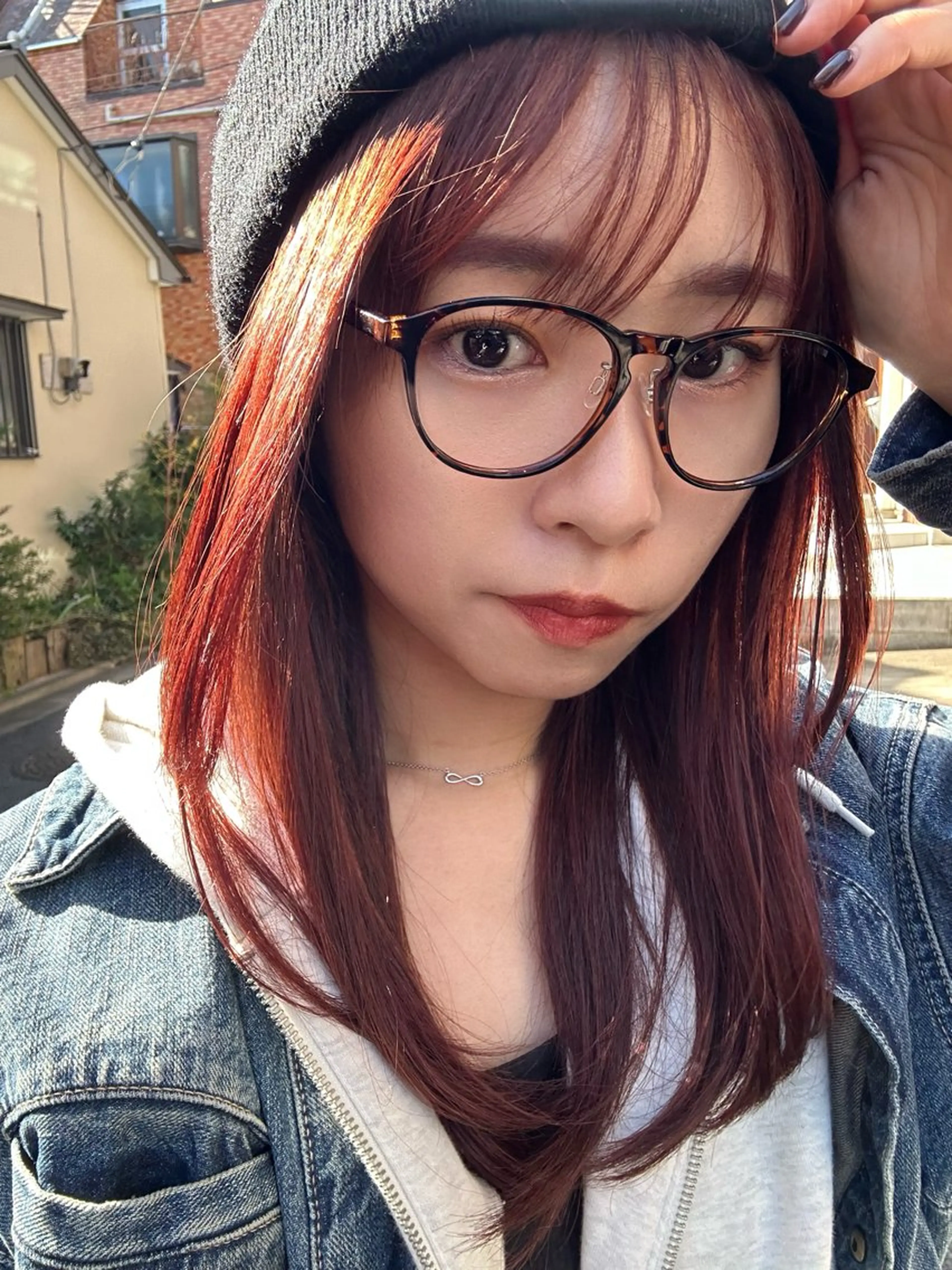 セミロング カラー 🪭risa 暖色/レイヤー🪭のヘアスタイル