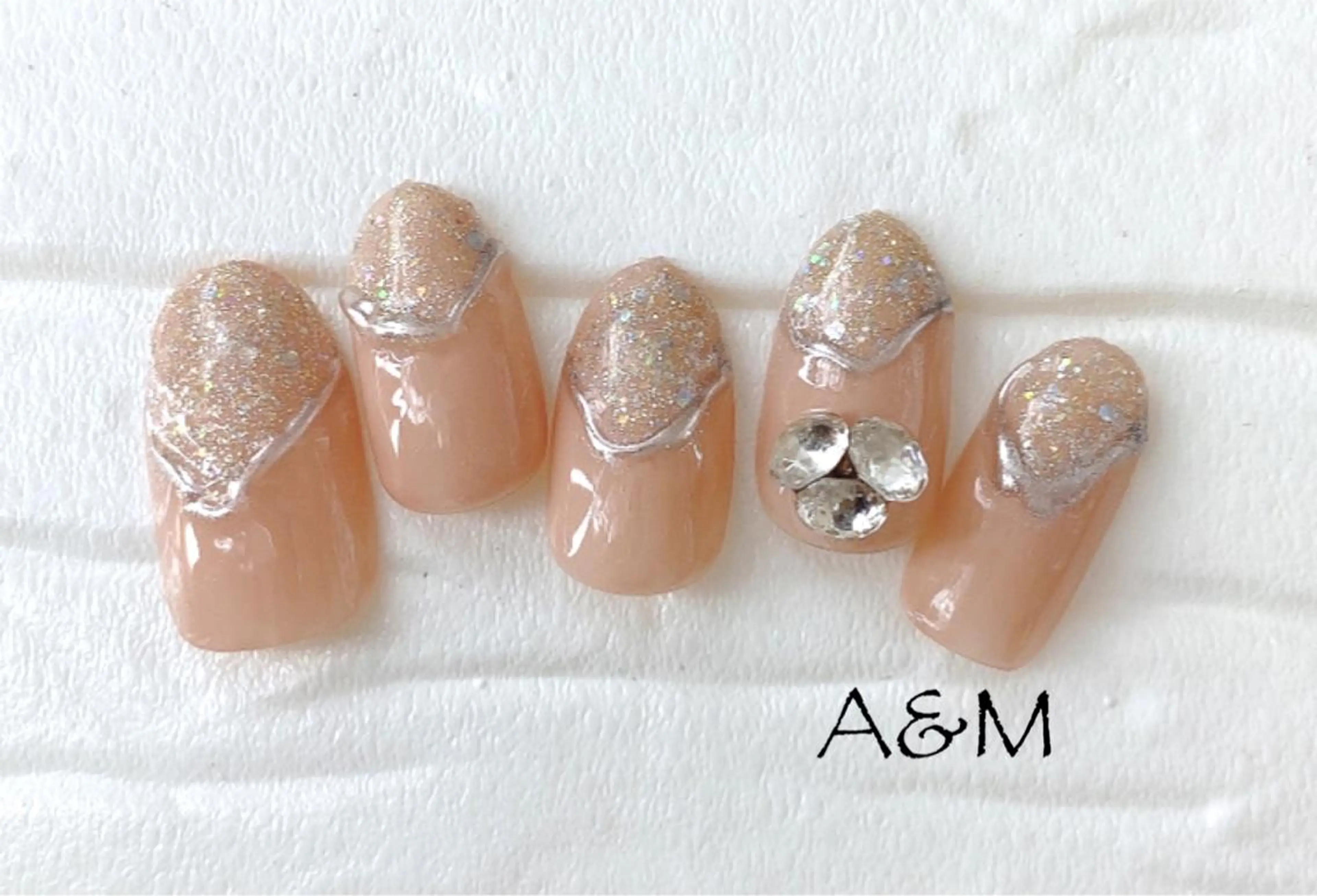 ネイル ミラーネイル ハンドネイル 北村 麻美のネイルデザイン