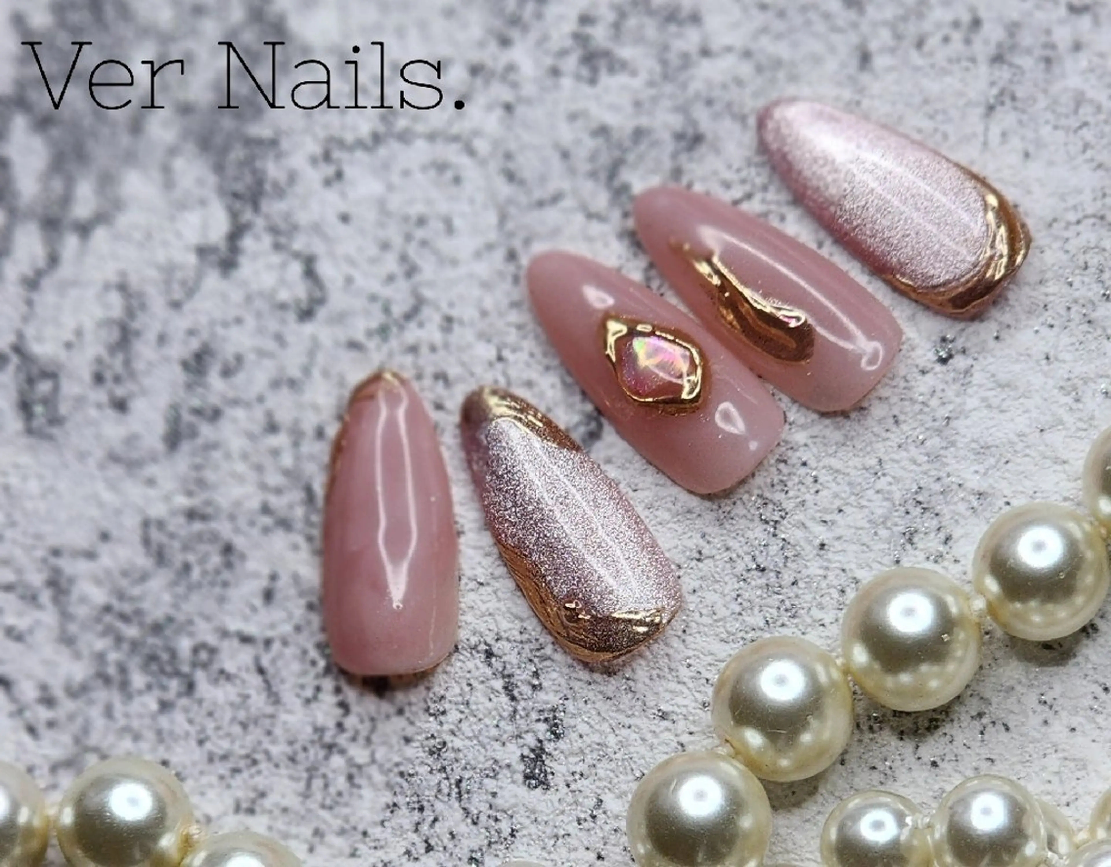 ネイル ミラーネイル ピンク ハンドネイル Ver  Nails.のその他イメージ