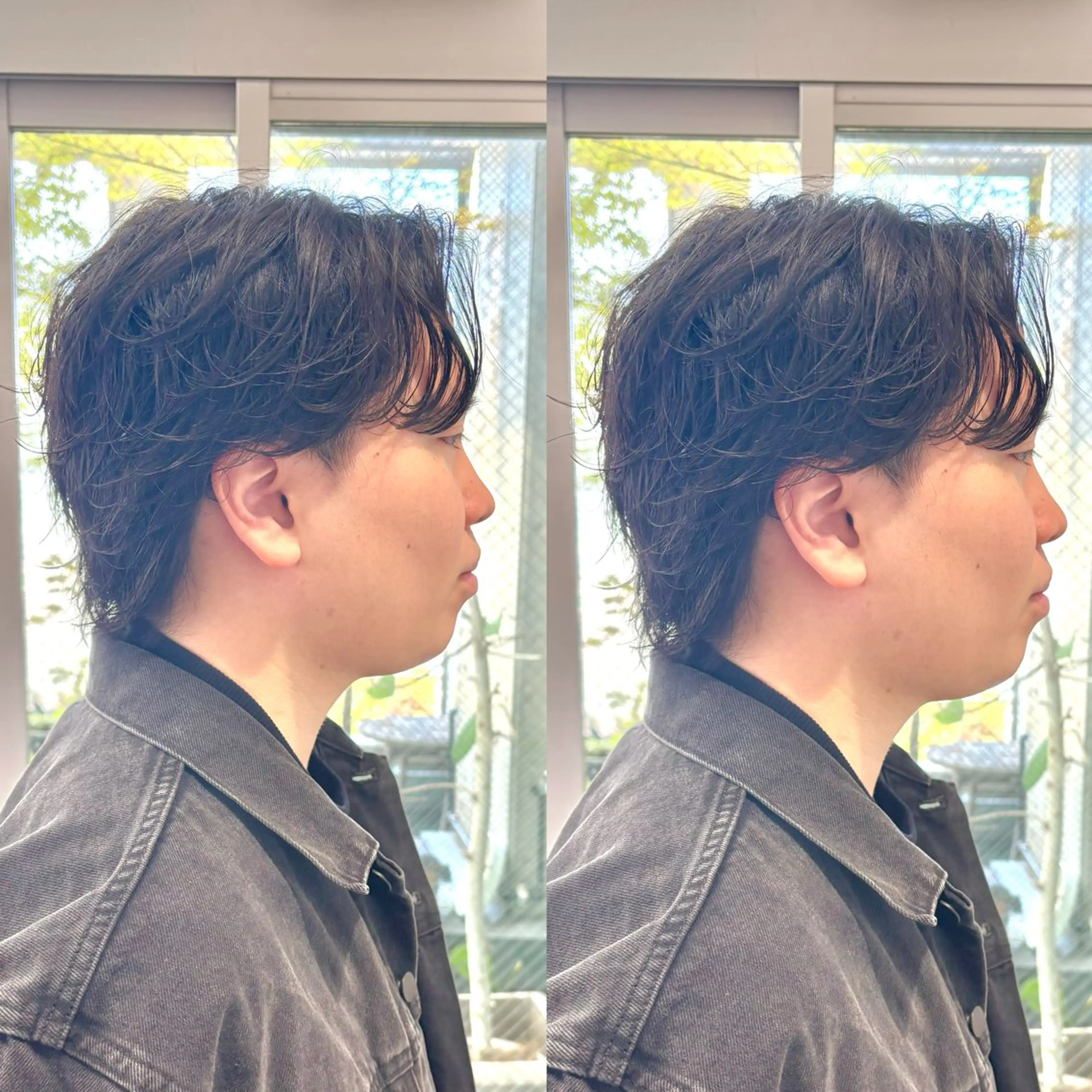 メンズ センターパート メンズパーマ メンズウルフカット ウルフカット カット 恵比寿/メンズカット /艶髪/井向幹滉のヘアスタイル