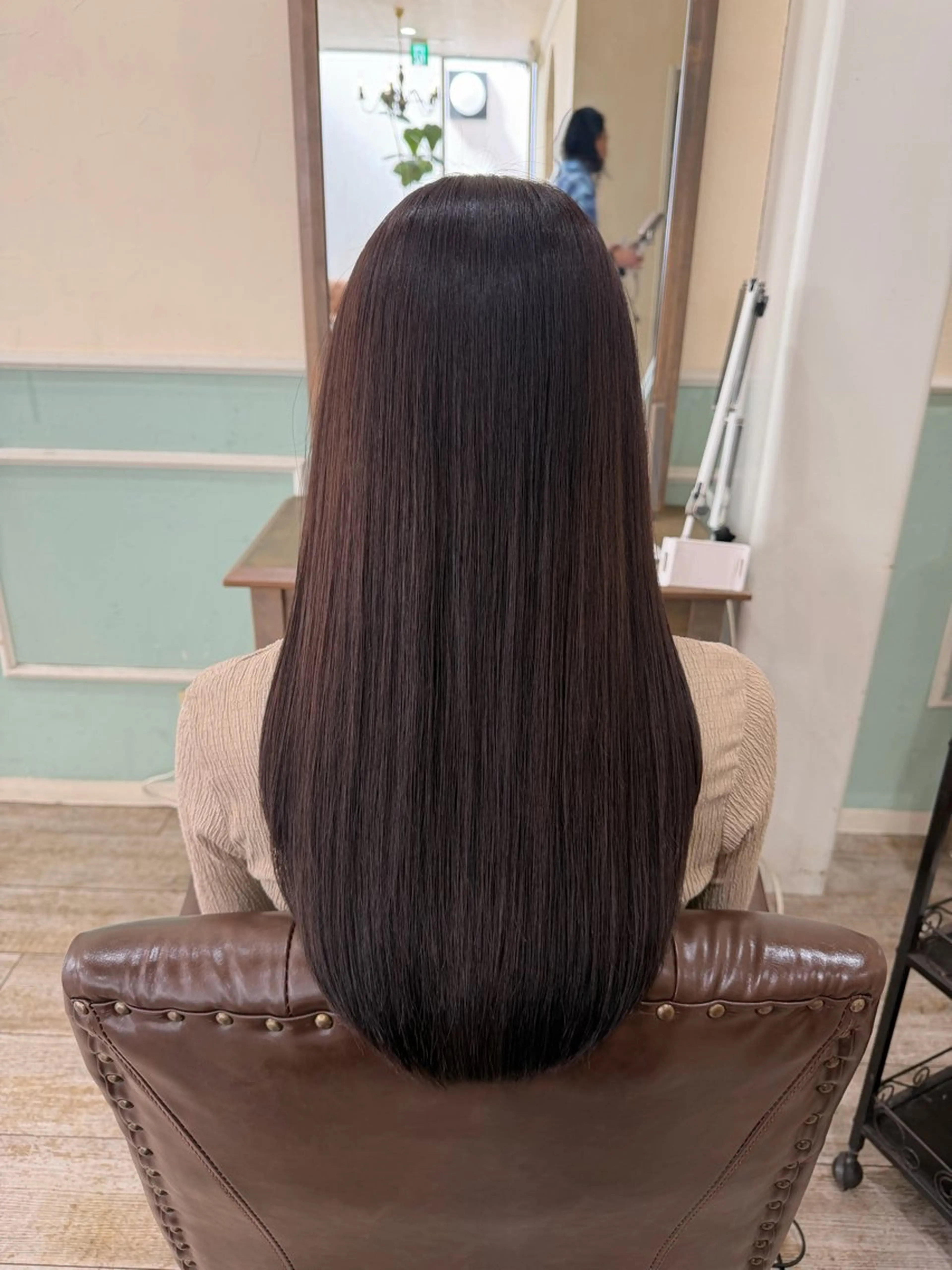 ロング カラー 髪質改善 レイヤーカット ロング カット ヘアカラー 縮毛矯正 トリートメント 新越谷noble店長 松本拓也▶◀*.のヘアスタイル