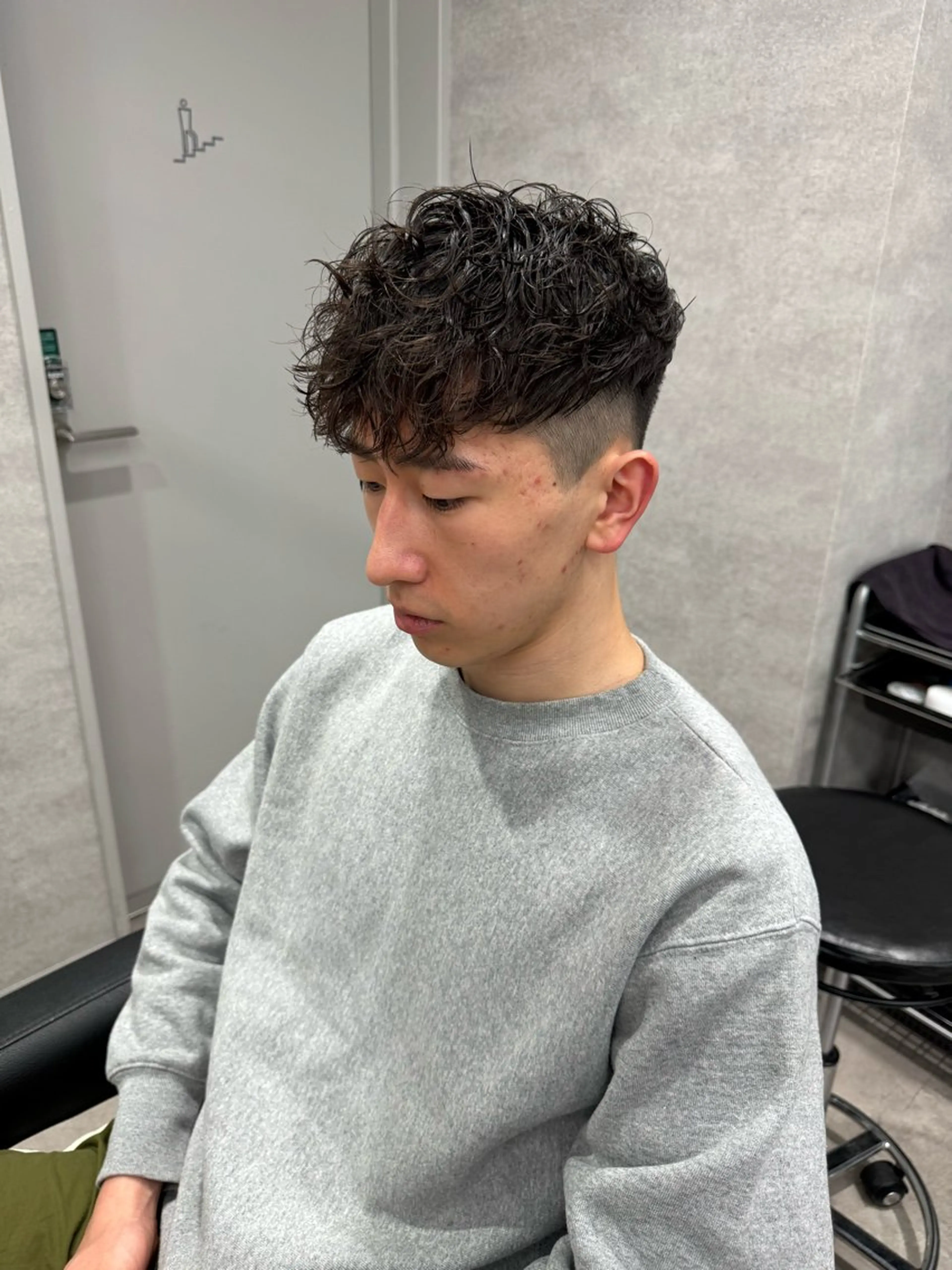 パーマ メンズ カット パーマ ヘアセット 【渋谷メンズ特化】 🔥BLUCK🔥のヘアスタイル
