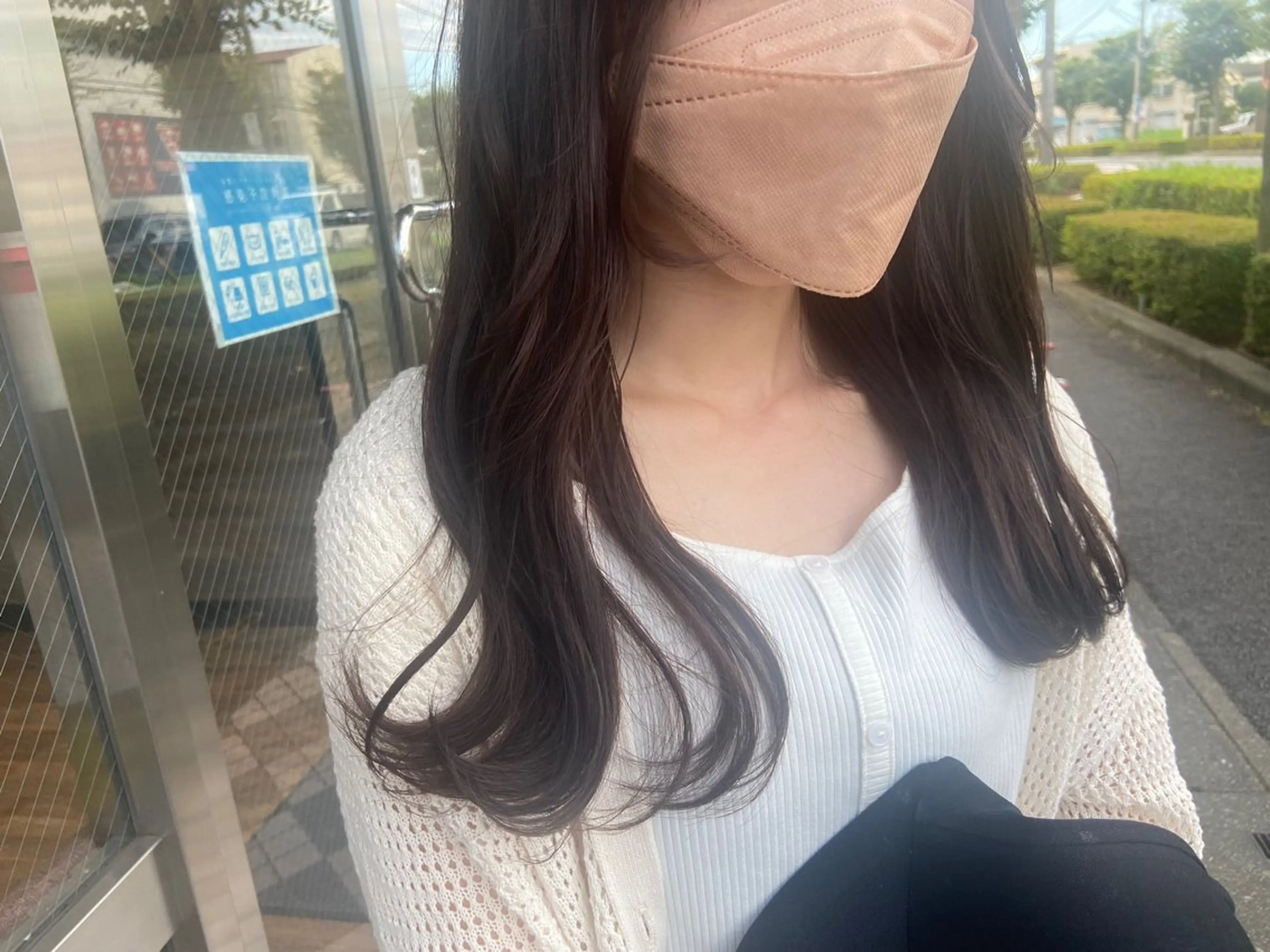 ロング カラー ヘアカラー ハラダ ヒナミのヘアスタイル