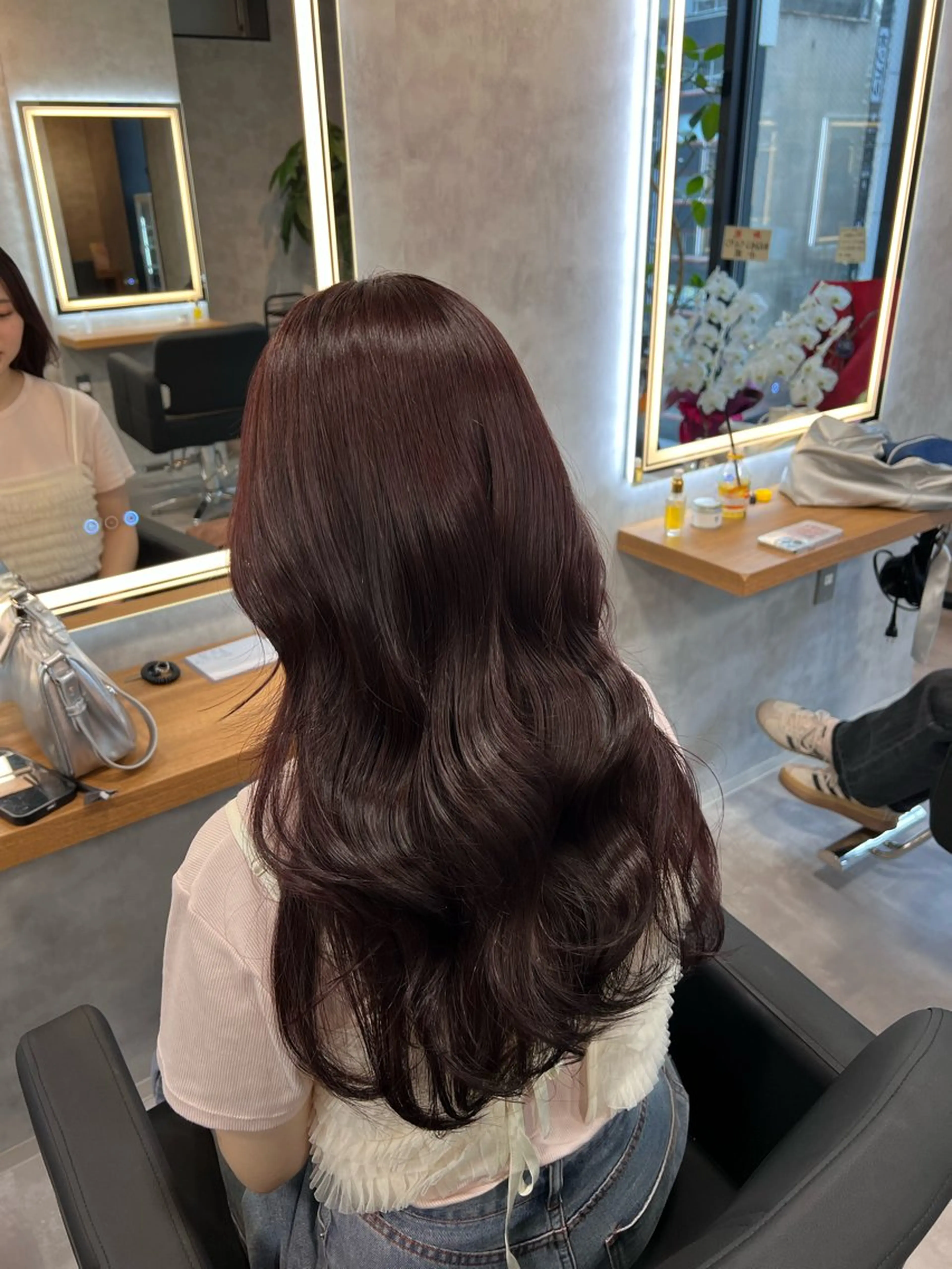 ロング カラー ブリーチ ラベンダーカラー ブリーチなしカラー ピンクカラー ピンクラベンダー 💖札幌カラー 指名No.1💖玲奈のヘアスタイル