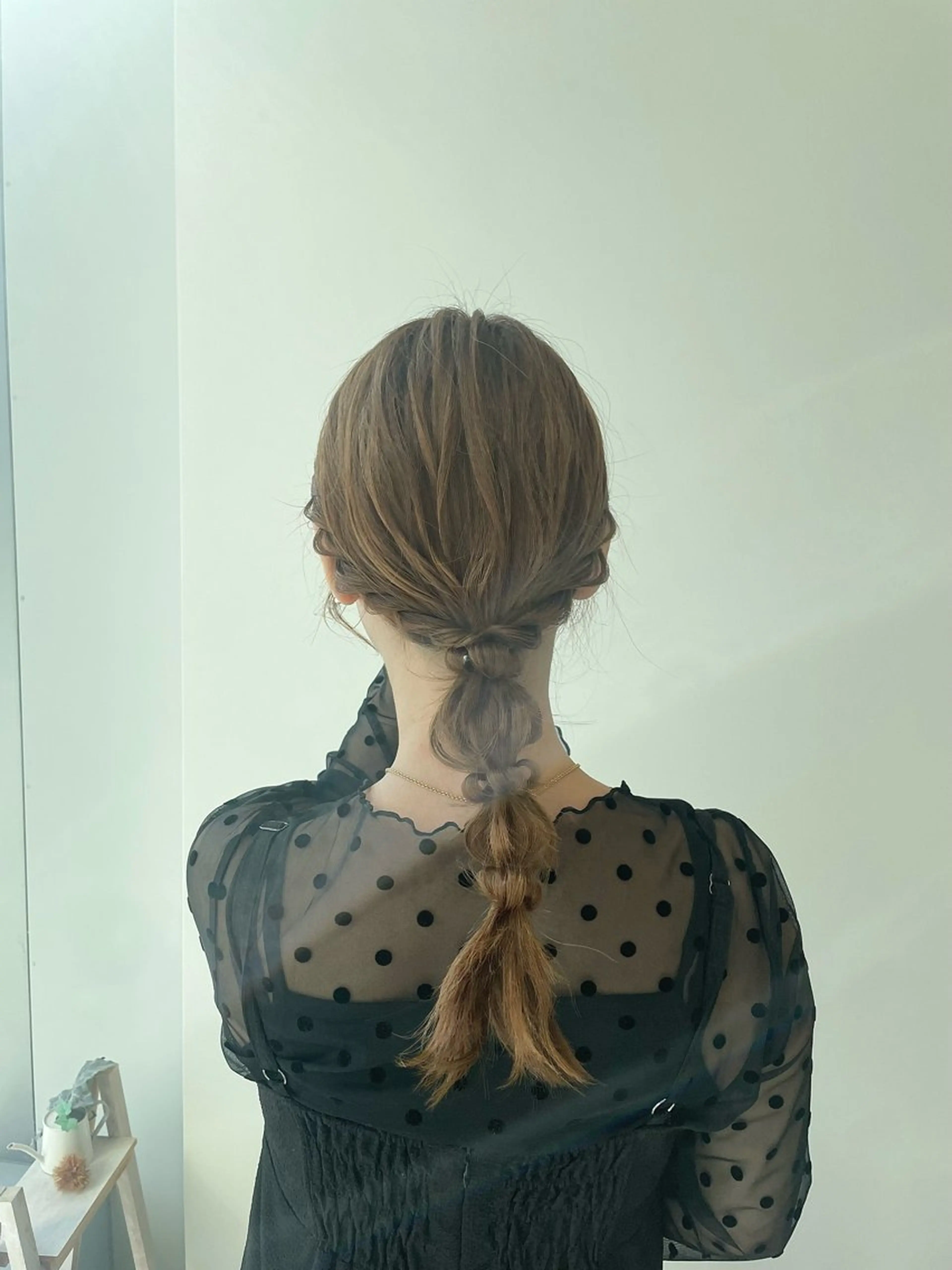 セミロング ヘアアレンジ 堀 ゆきみのヘアスタイル