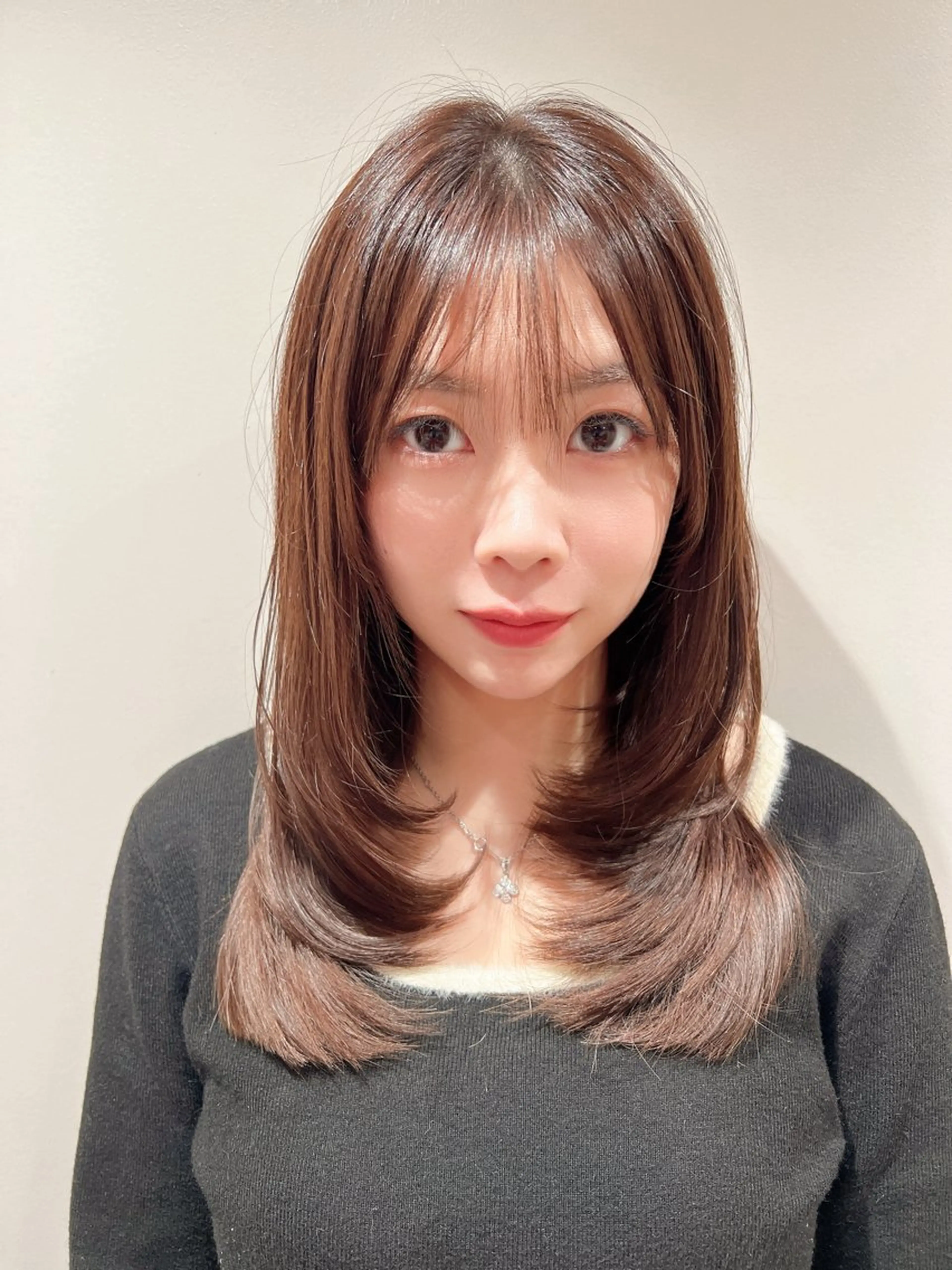 セミロング カット ヘアカラー ヘッドスパ パーソナルカラー lapiax阿部のヘアスタイル