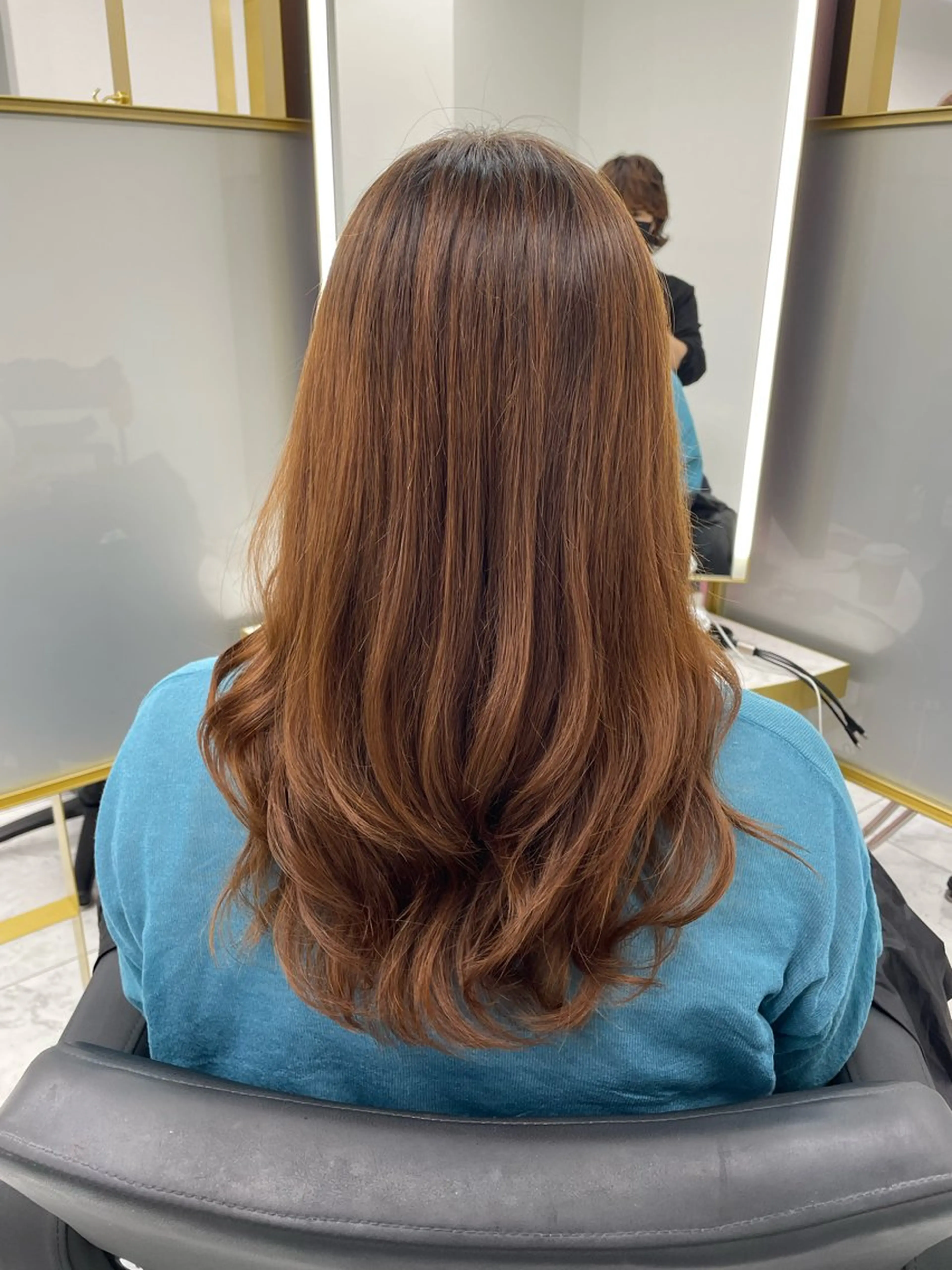 セミロング セミロングパーマ 韓国風ヘア レイヤーカット 似合わせカット パーマ トリートメント 左藤健人 デジタルパーマ/渋谷のヘアスタイル