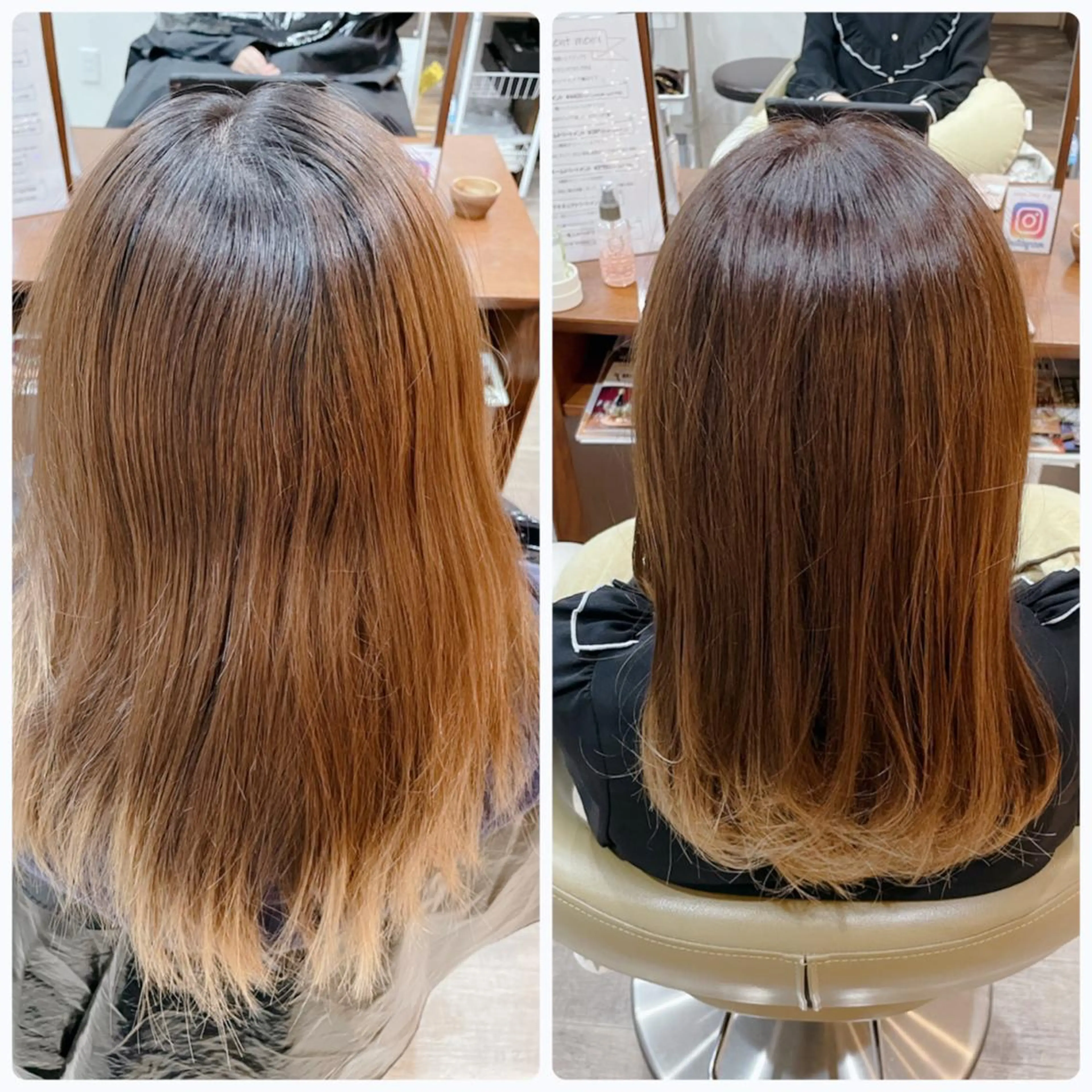 ロング カラー 山田 梓のヘアスタイル