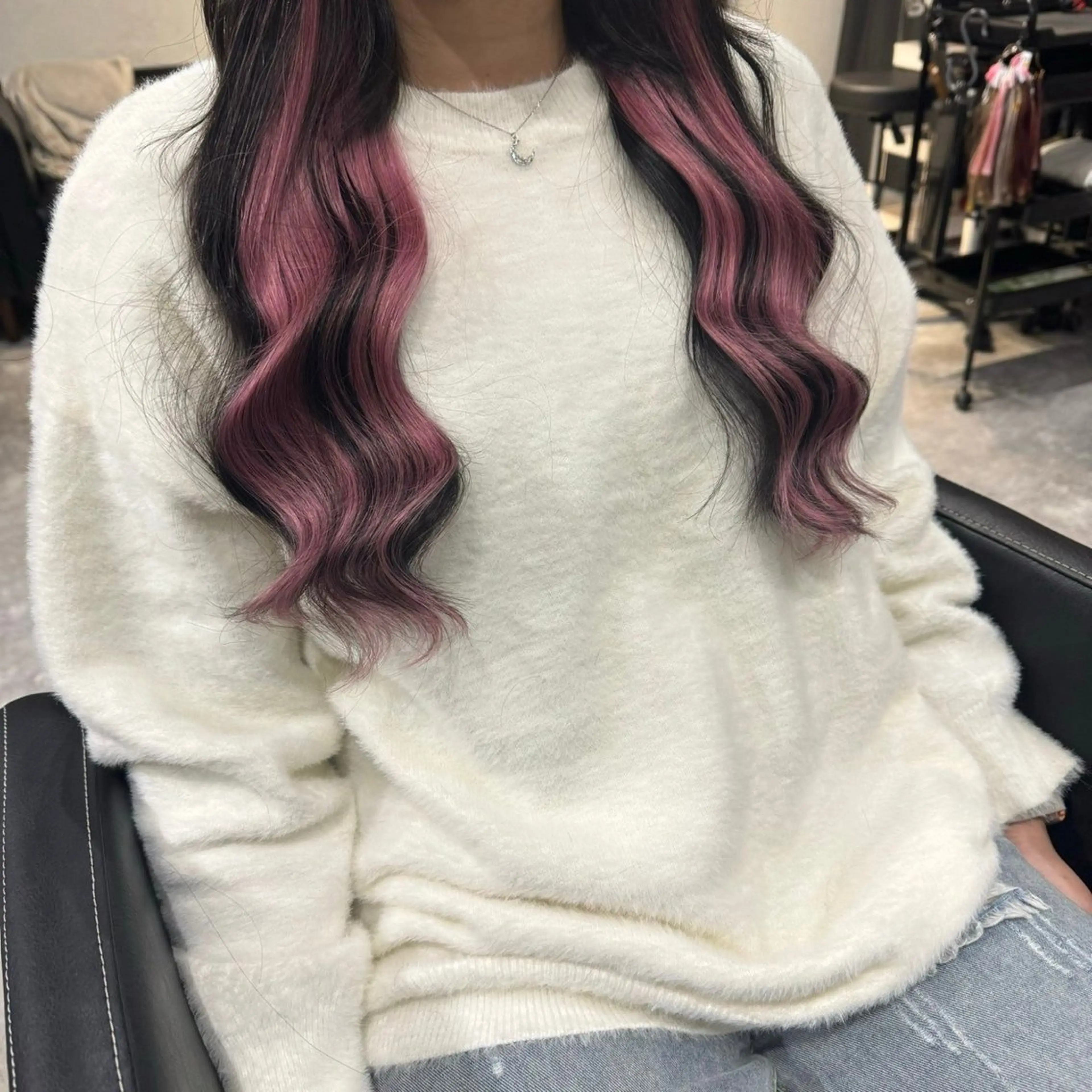 ロング RIN シールエクステのヘアスタイル