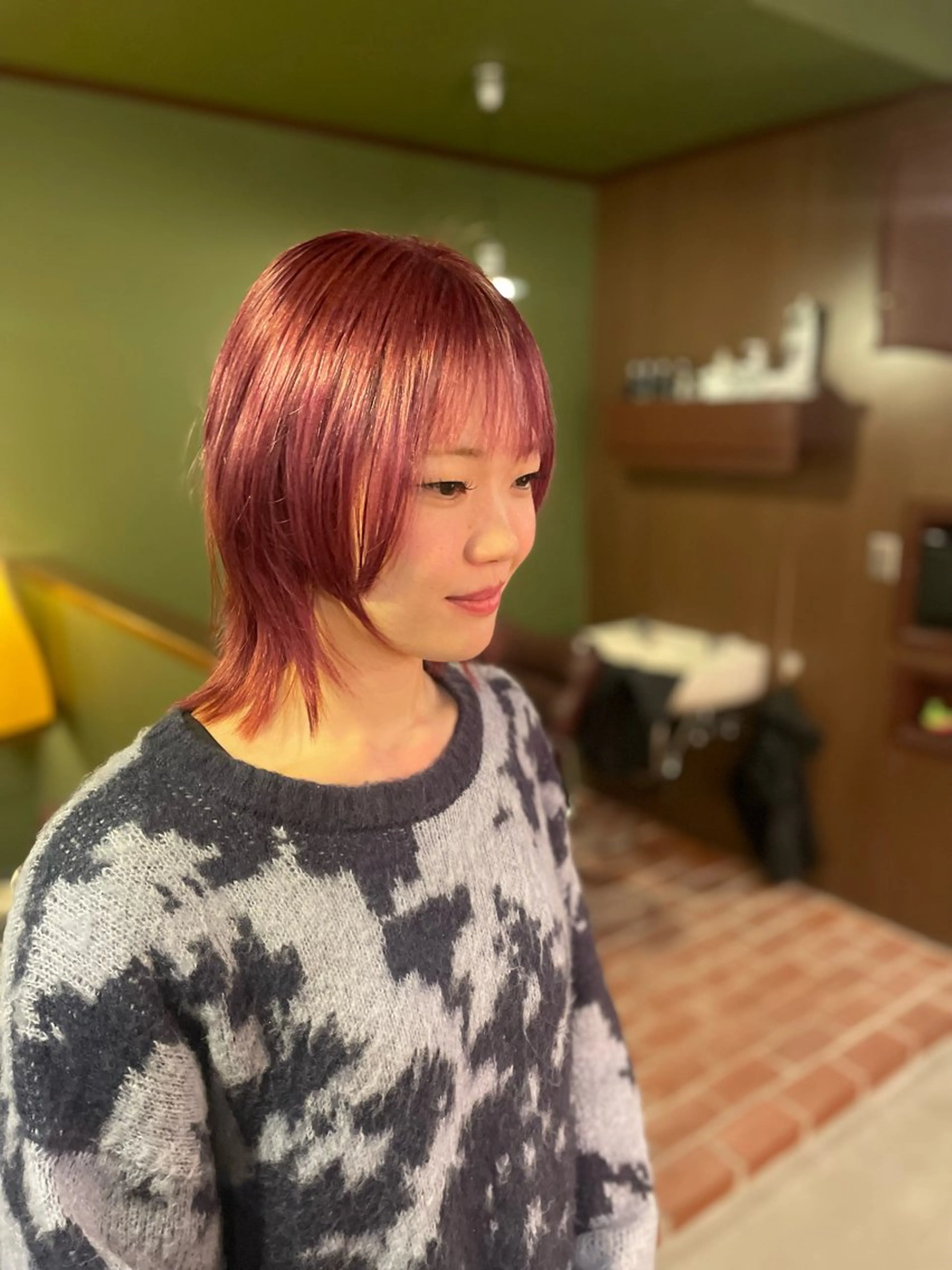 ミディアム カラー カット ヘアカラー トリートメント ヘアセット PATH-hair. storeのヘアスタイル