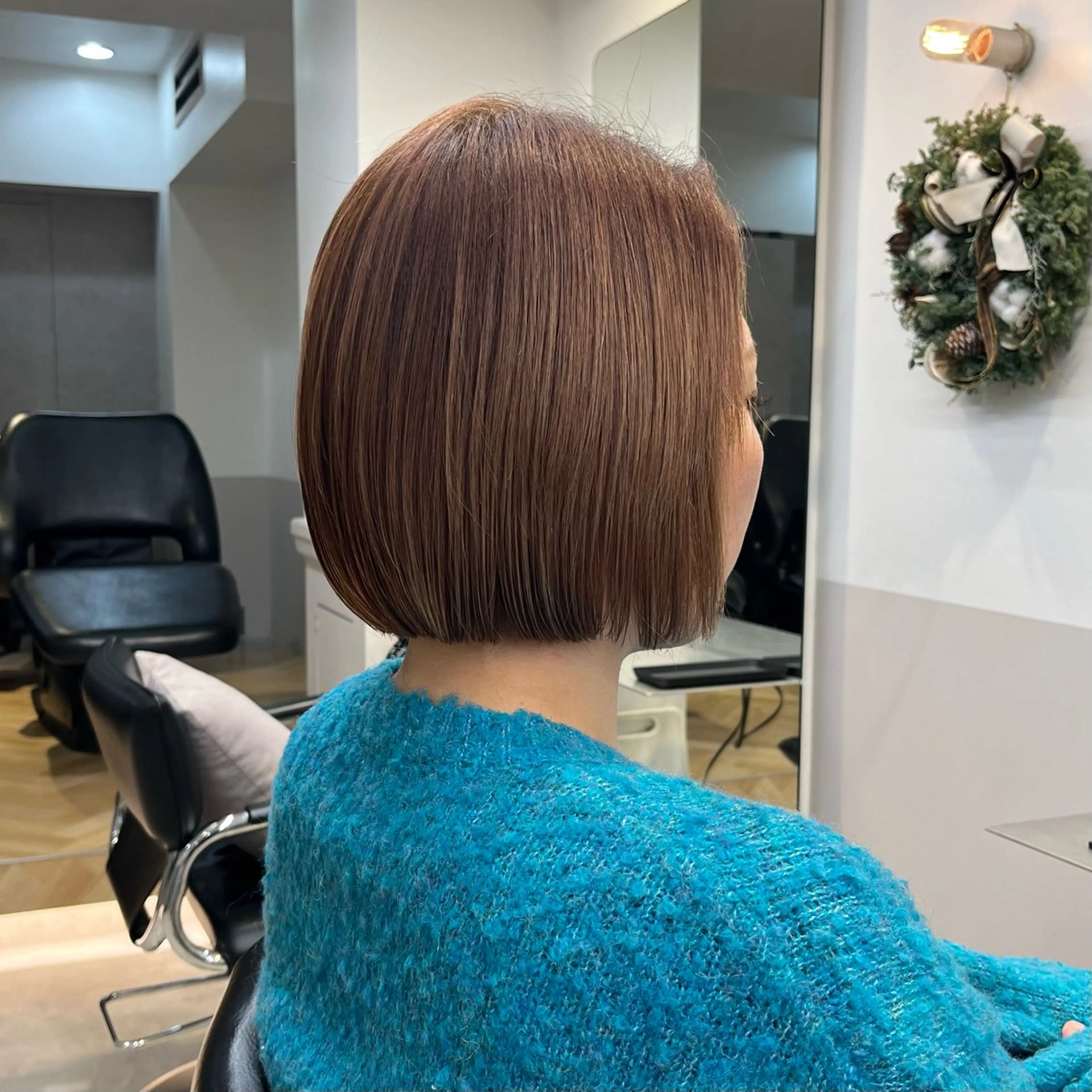 ミディアム カラー パーマ カット トリートメント マミ☁️ヘアセット /お呼ばれヘア/銀座のヘアスタイル