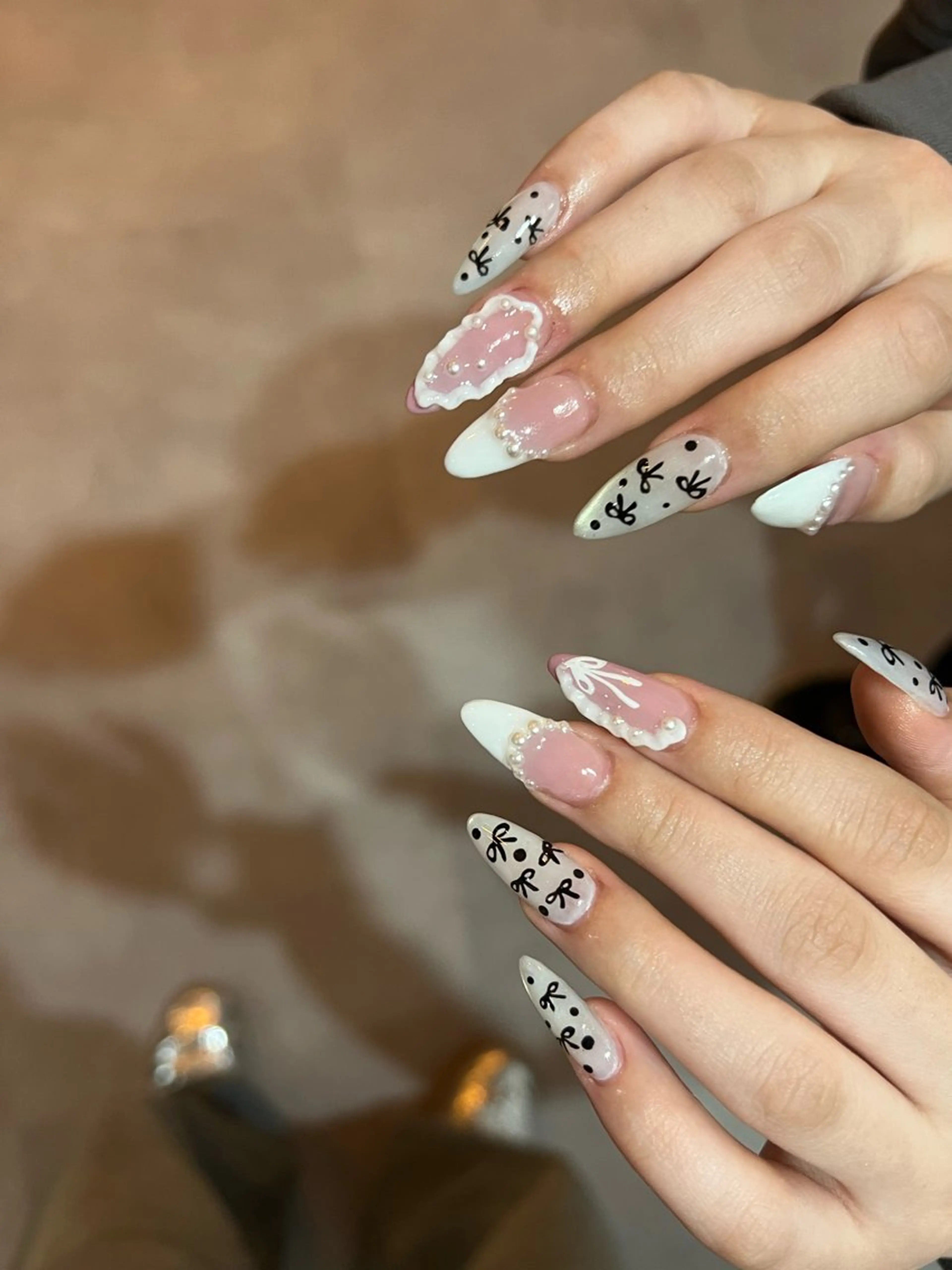 3時間コース ：花やお好きなモチーフ等を立定的に制作し、個性をしっかり表現できるデザイン。長さだし要相談。の写真