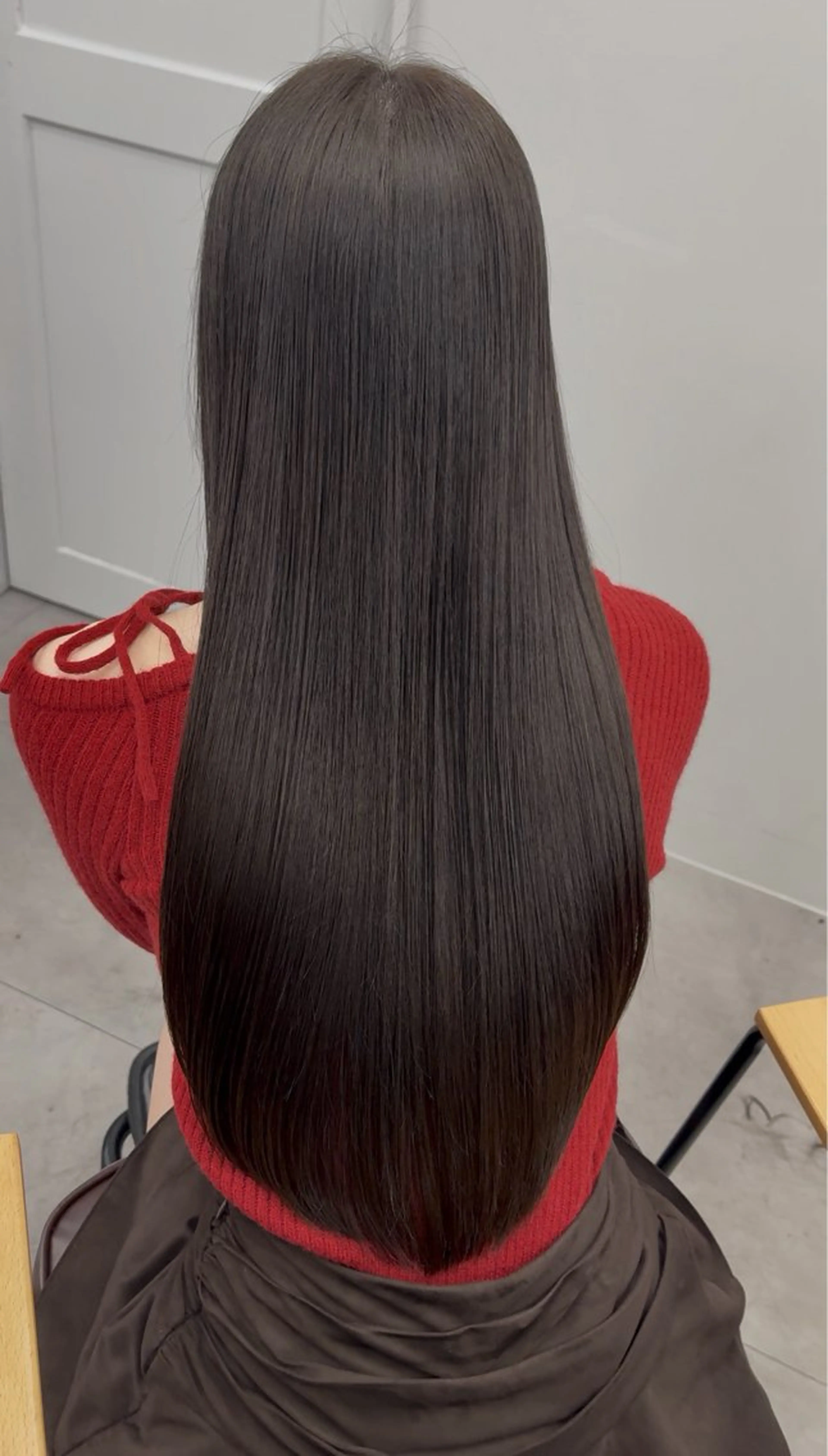 ロング ヘアカラー 縮毛矯正 🎀miyu🎀 カラー/縮毛矯正のヘアスタイル