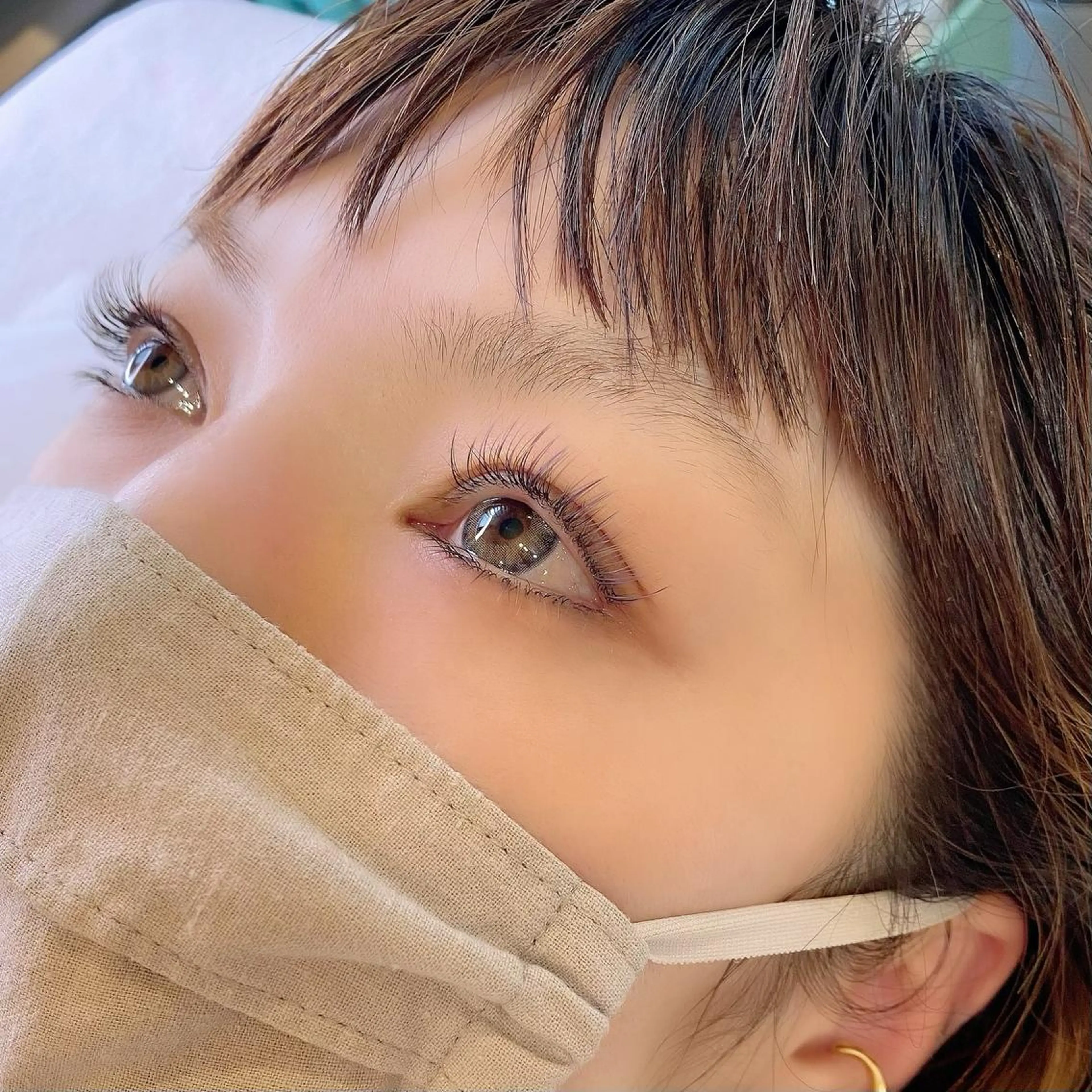 マツエク・マツパ Cカール フラットラッシュ 目尻長め マツエク francesca eyelash所属・中島 顕子のマツエク・マツパデザイン