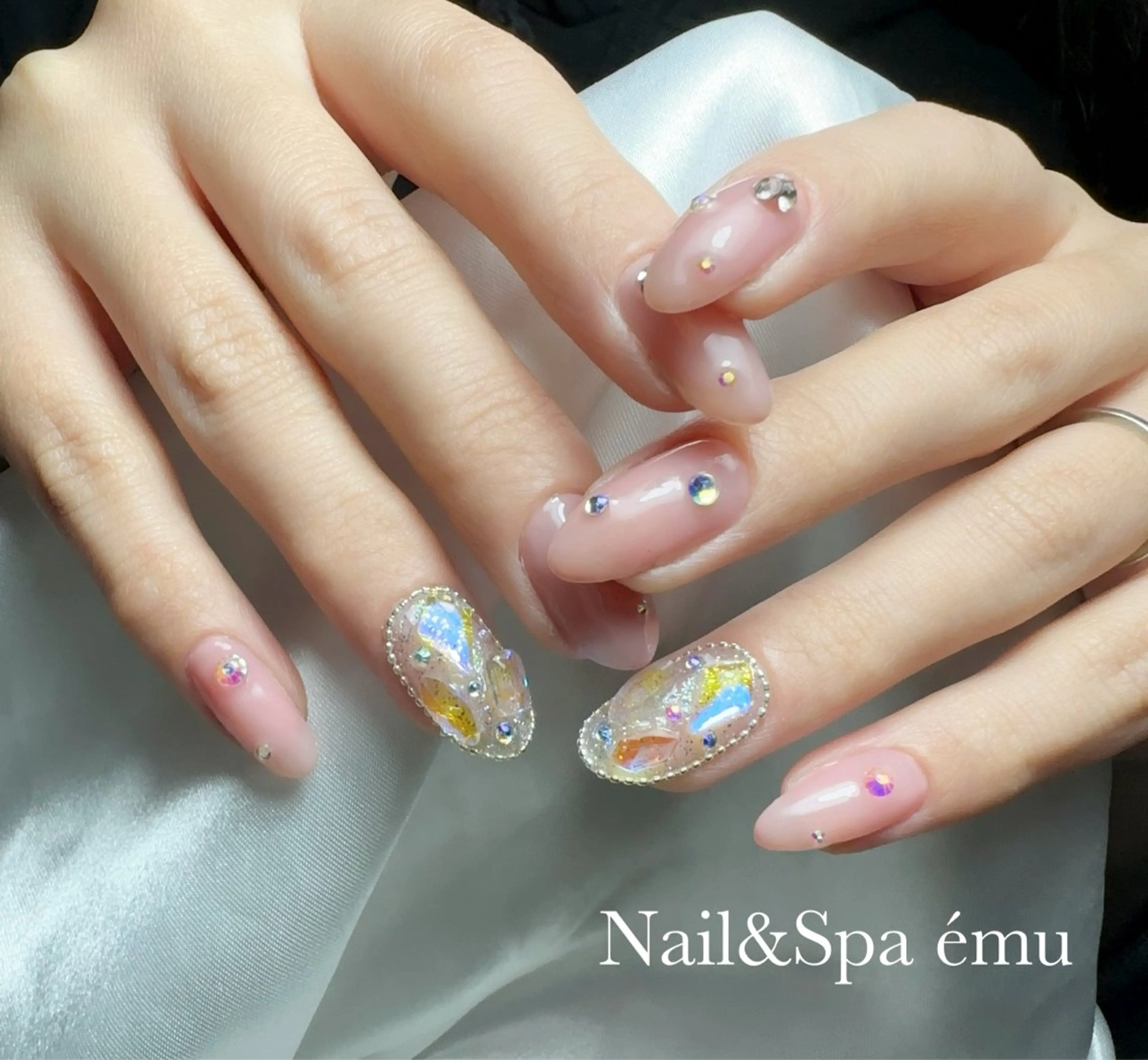 ネイル 氷ネイル・うるうるネイル Nail&Spa émuのネイルデザイン