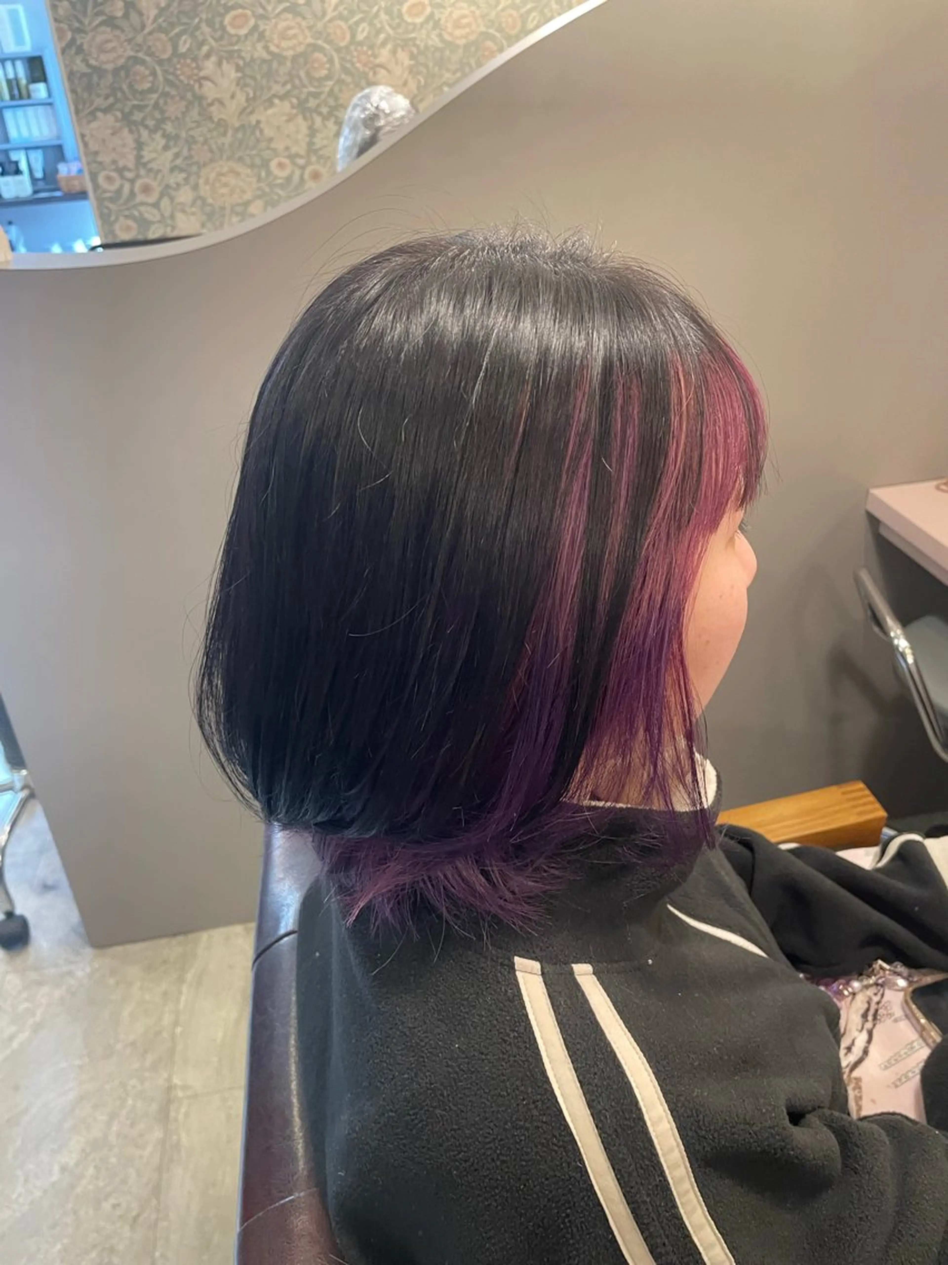 セミロング hair make echo滿木あい花のヘアスタイル