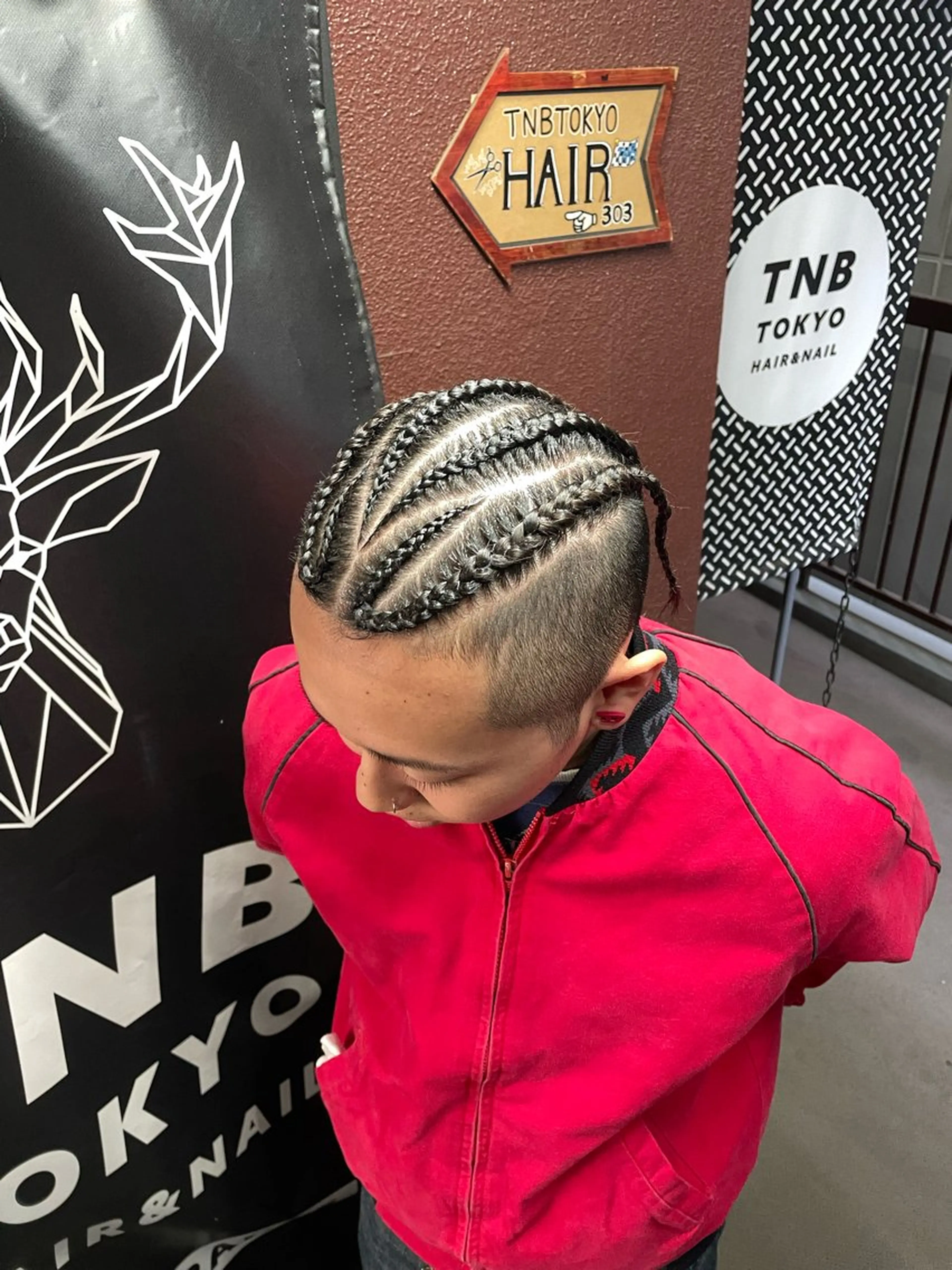 ヘアアレンジ メンズ ヘアセット TNB TOKYO所属・エクステ/コーンロウ KURUMI⛓️🔥のヘアスタイル