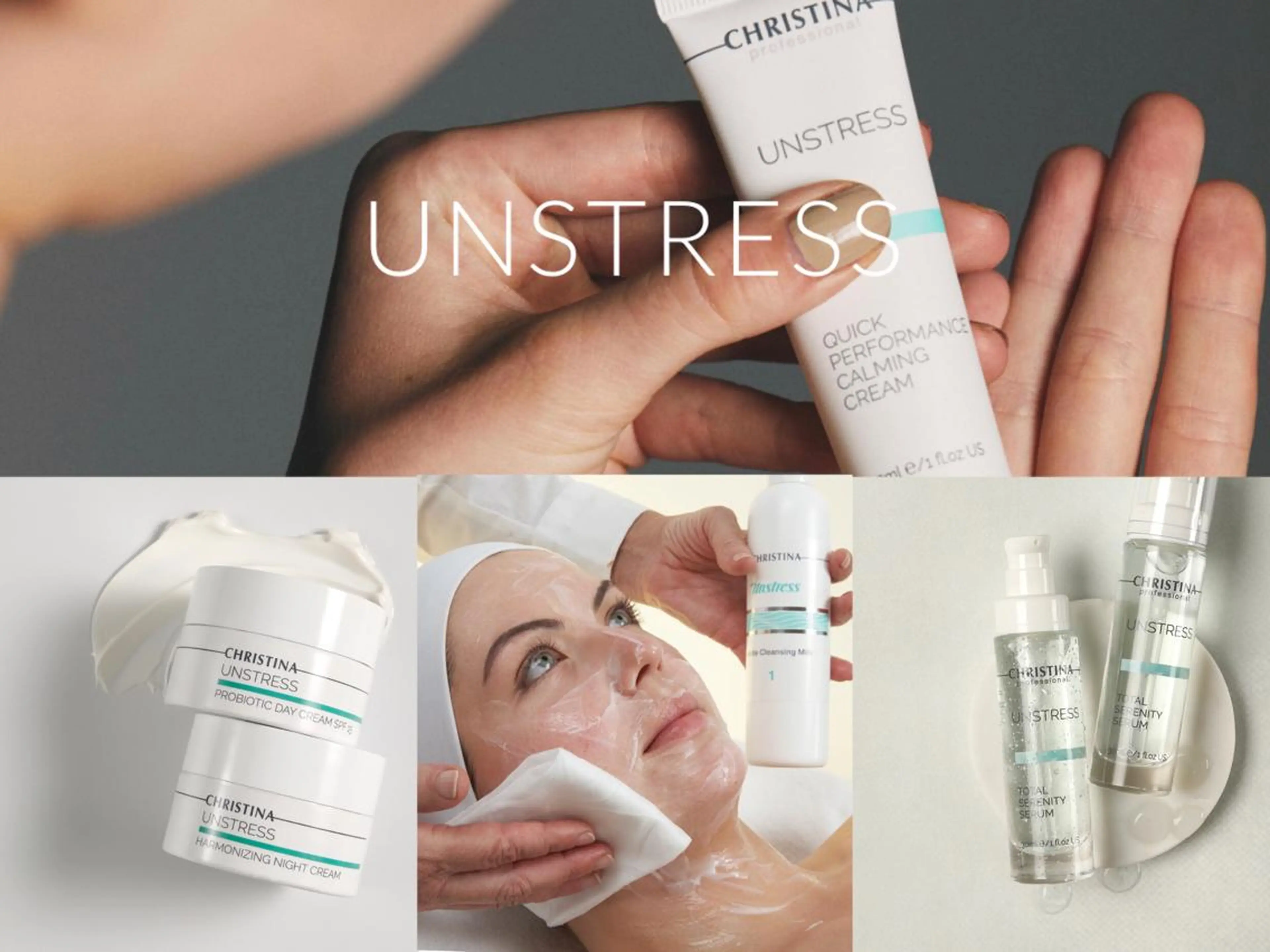 【クリスティーナ🩵アンストレス】季節の変わり目の敏感肌に◎✨潤い重視のツヤ肌フェイシャル 赤み予防にも¥12000の写真