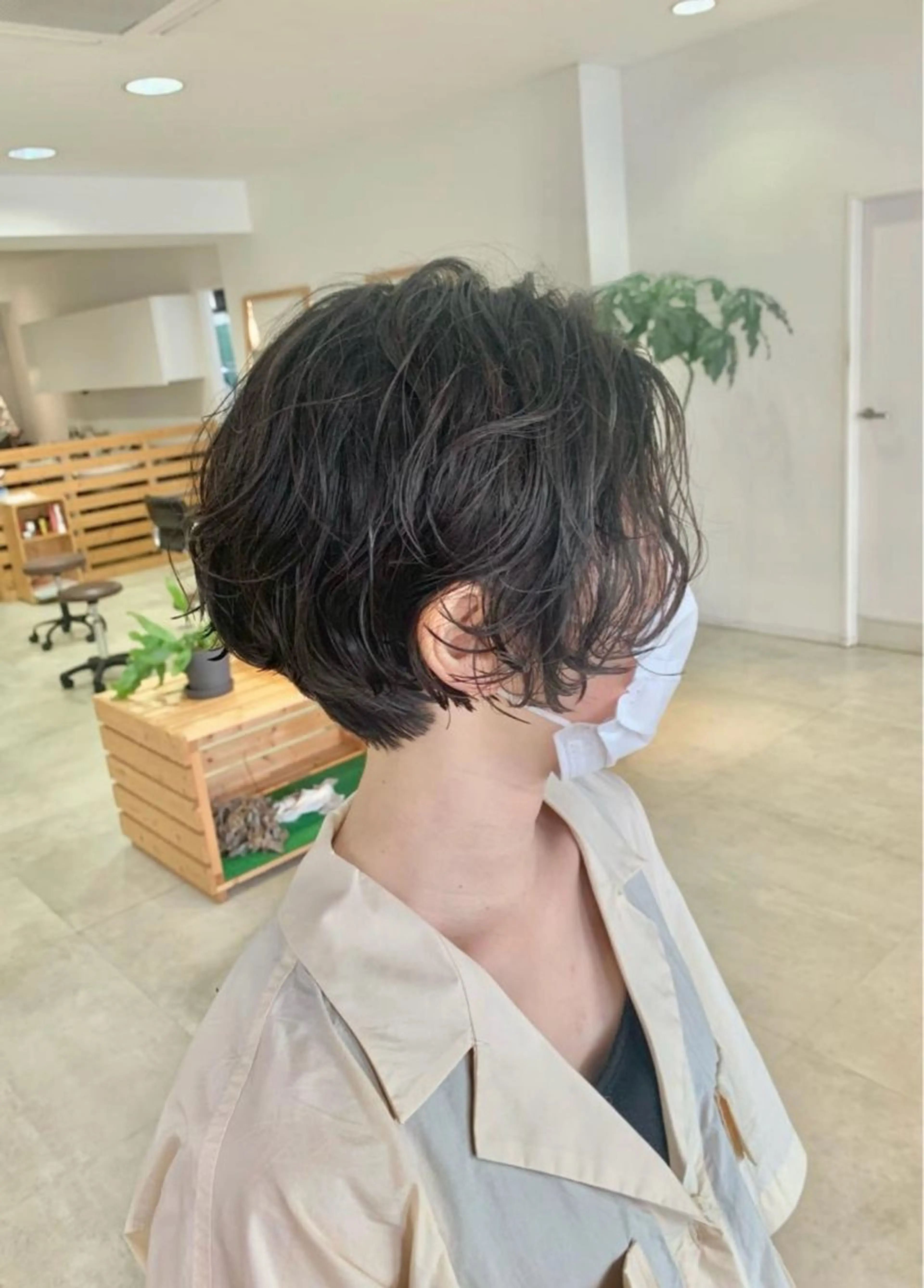 パーマ カット パーマ hoNua. 栄/透明感カラーのヘアスタイル