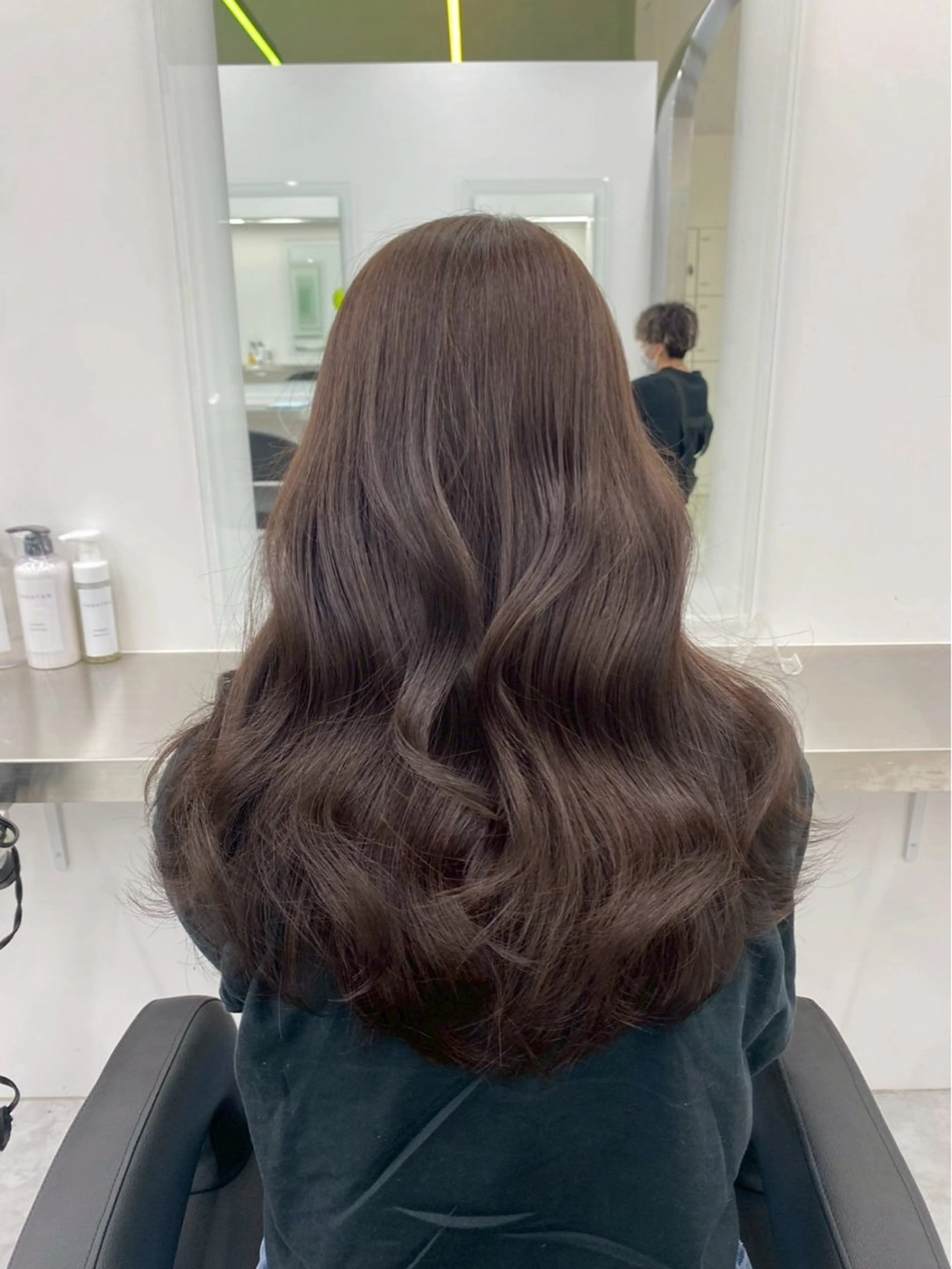 ロング カラー ベージュ×レイヤー 🤎横浜/miu🤎のヘアスタイル