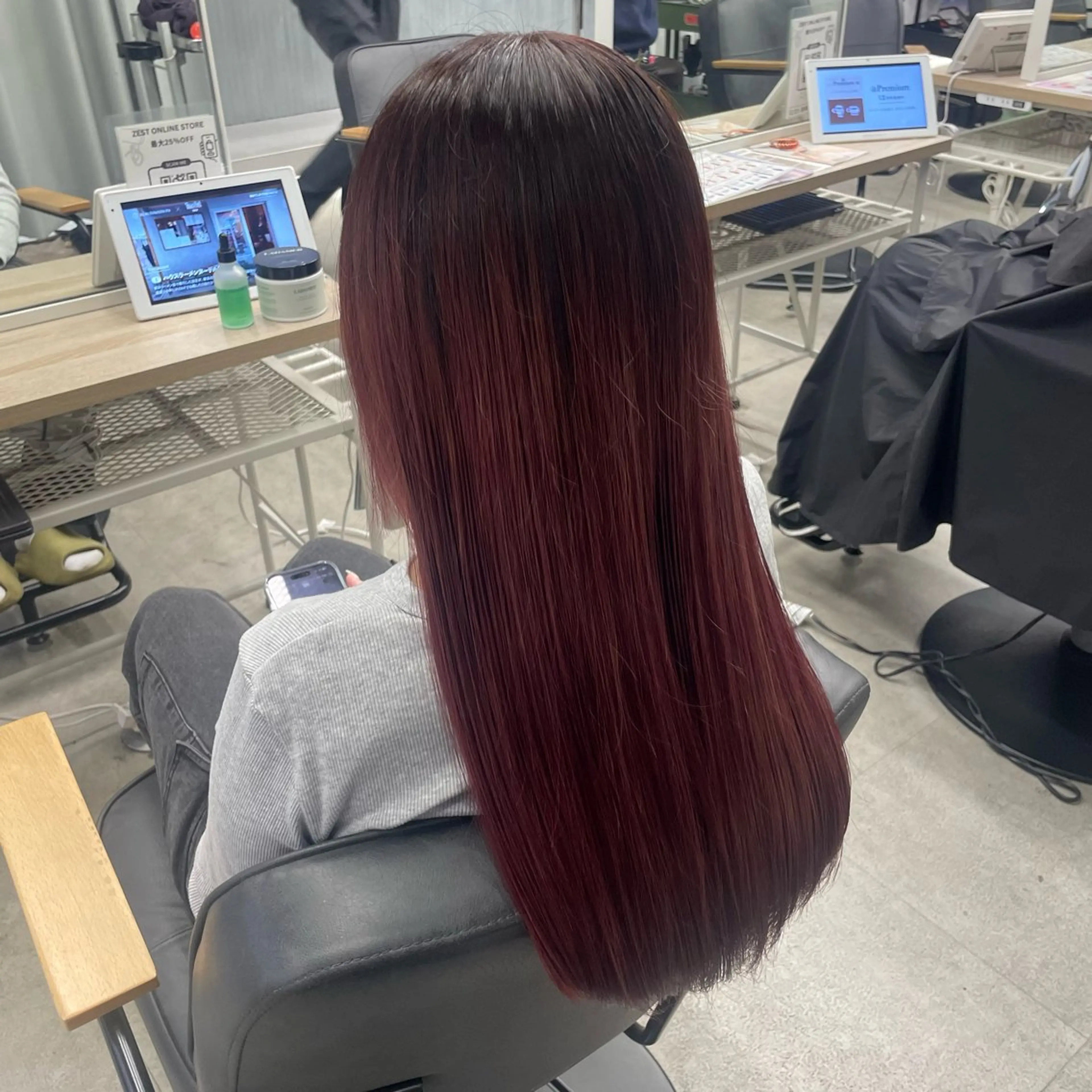 ロング カラー ヘアカラー ななみ.⋆𝜗𝜚 暖色艶カラー/まつパのヘアスタイル