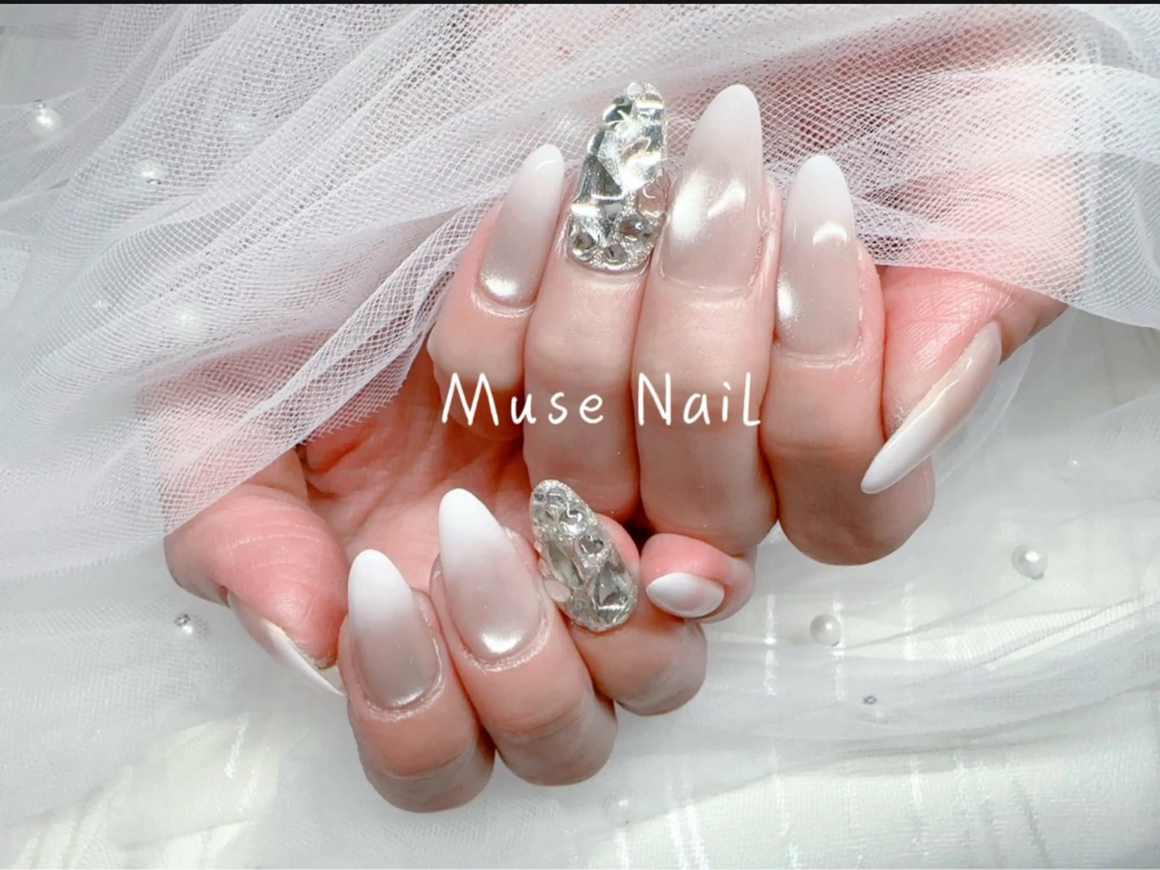ネイル グラデーション マグネットネイル ハンドネイル muse nailのネイルデザイン