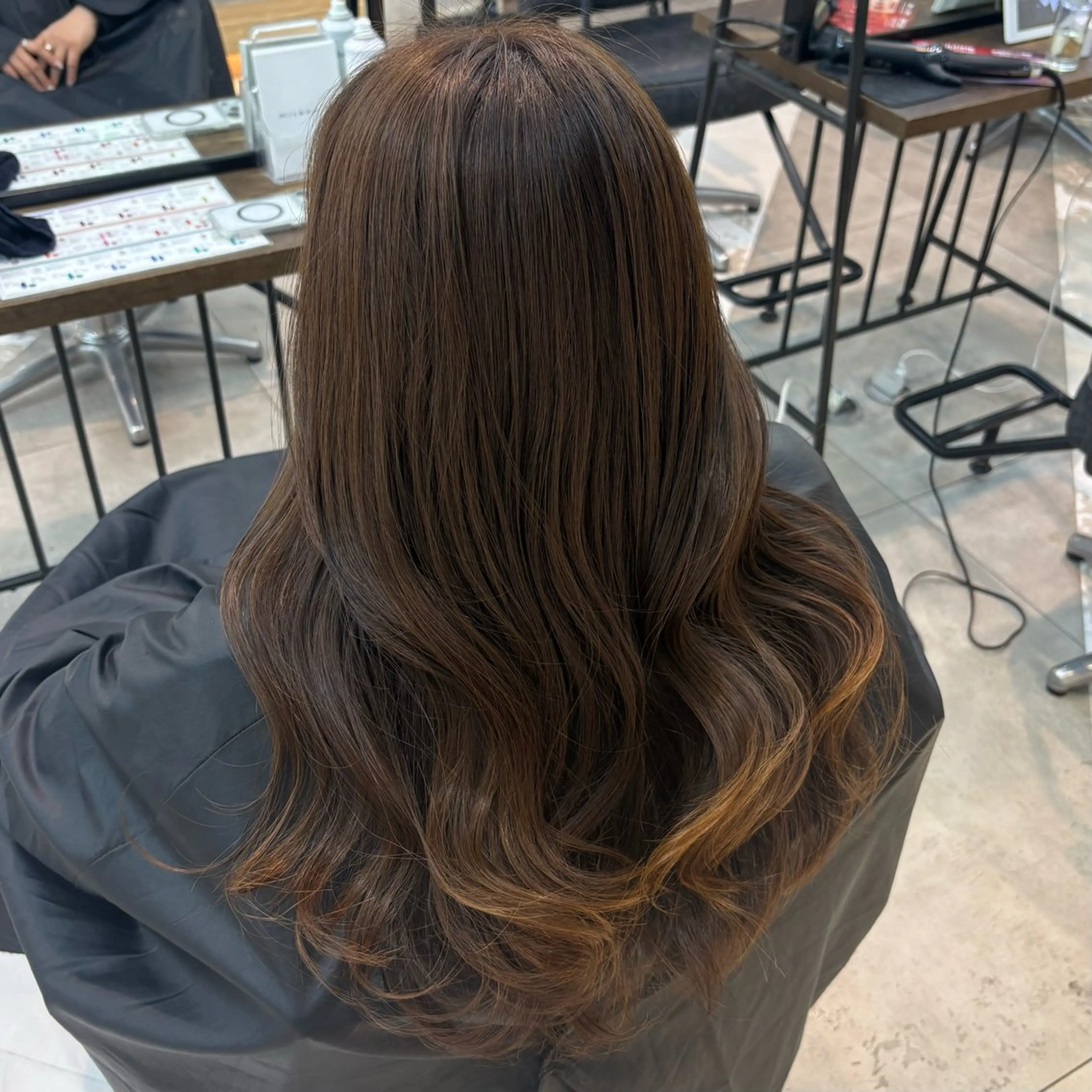 カラー ヘアカラー 透明感カラー/レイヤ ーカットりこ🤎🫧のヘアスタイル