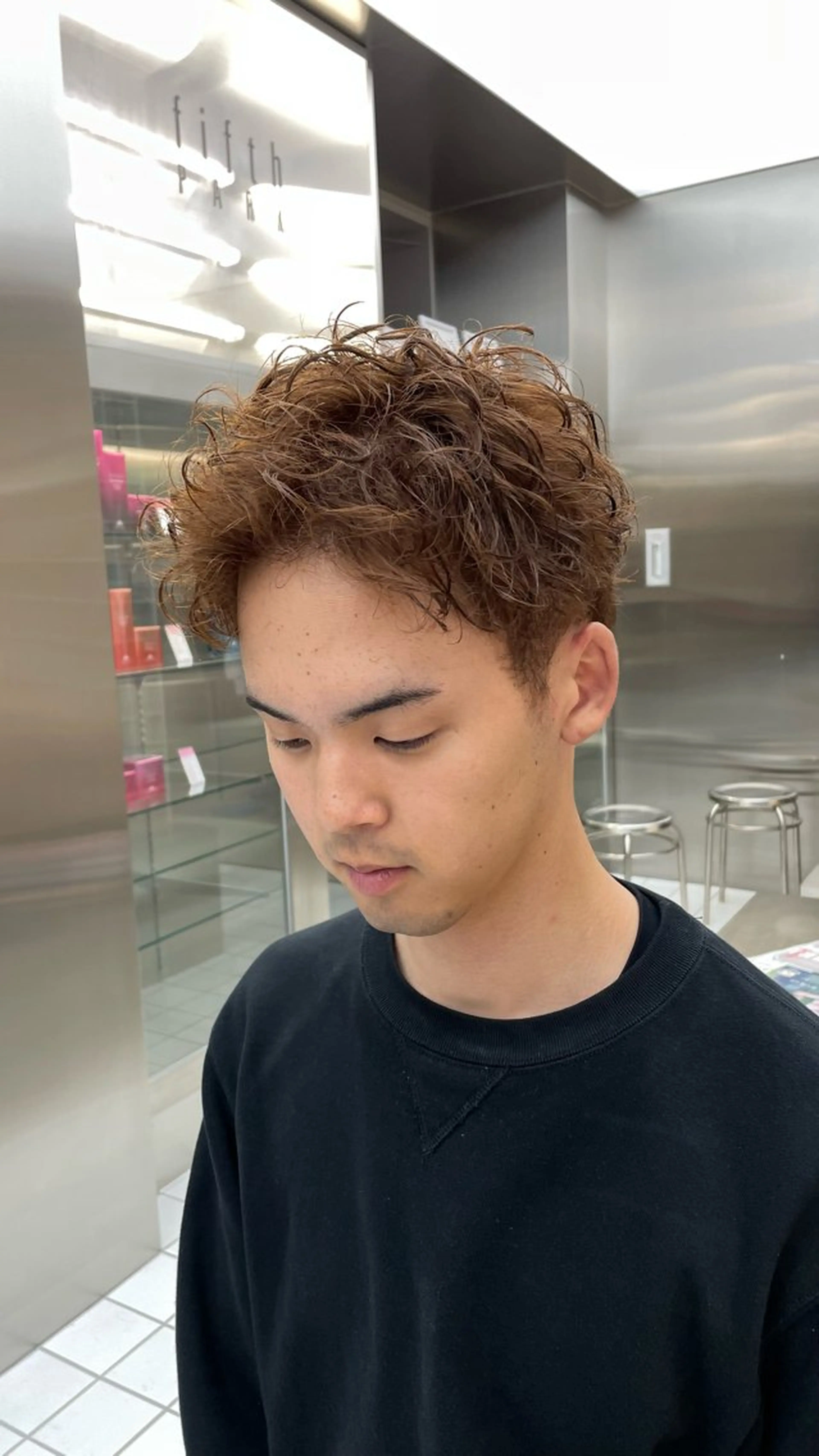 カラー パーマ メンズ カット ヘアカラー パーマ fifth 阿部楓のヘアスタイル