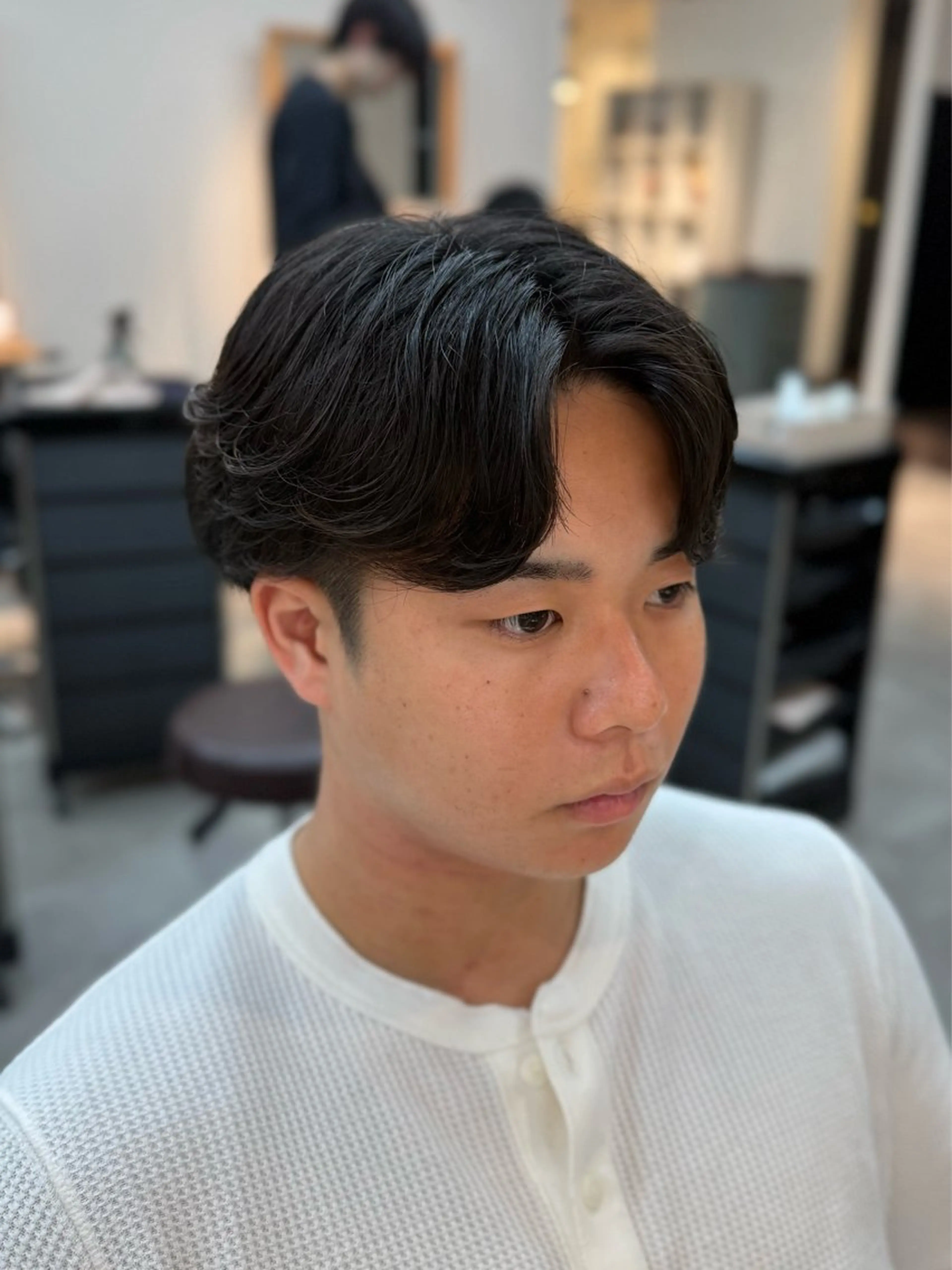 ショート メンズ カルマパーマ メンズパーマ カット パーマ 韓国ヘア特化/ メンズパーマ/下田のヘアスタイル