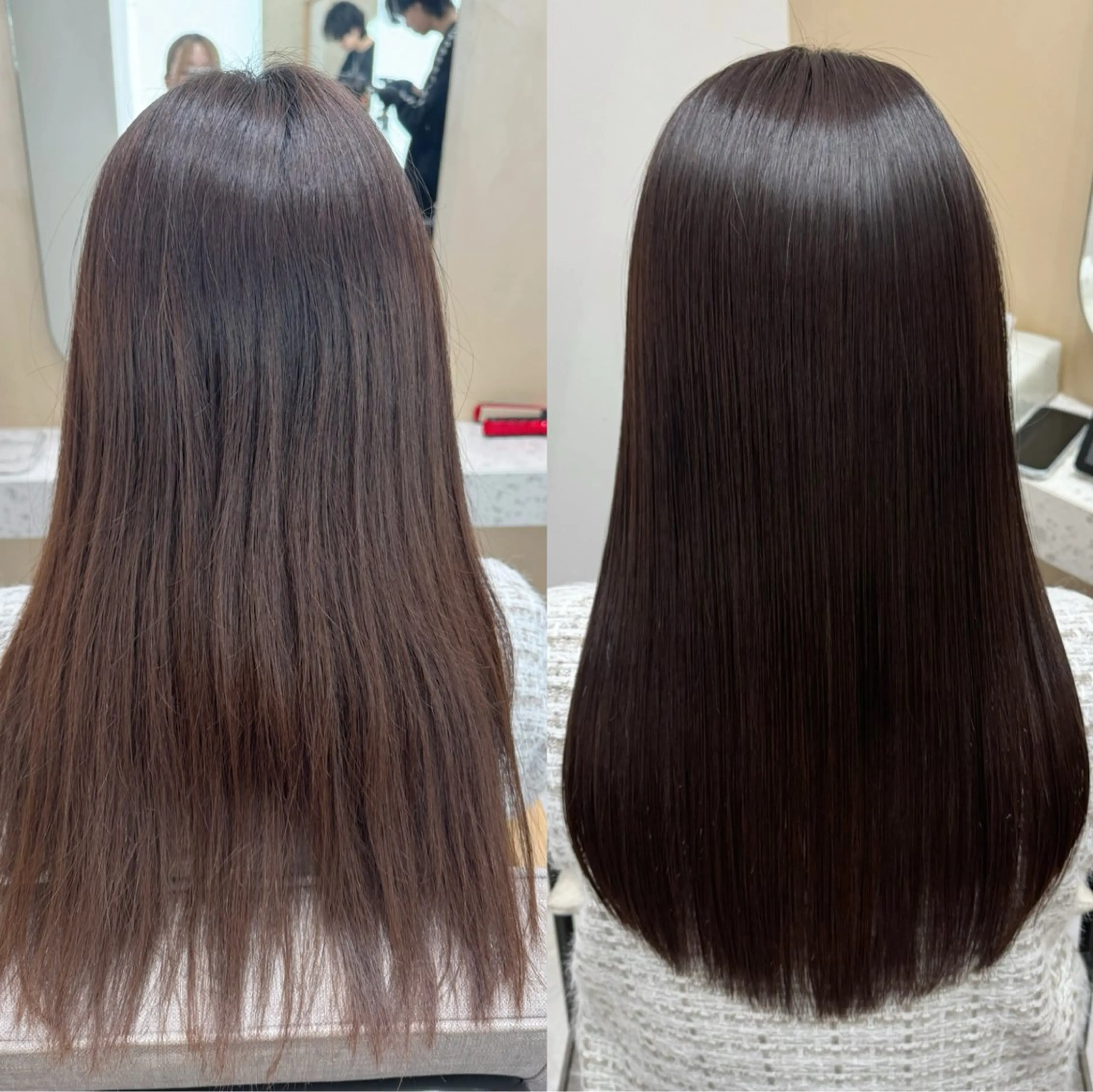 ロング カット 縮毛矯正 トリートメント 🌜美髪矯正/艶髪 /ボブ/こころ🌛のヘアスタイル