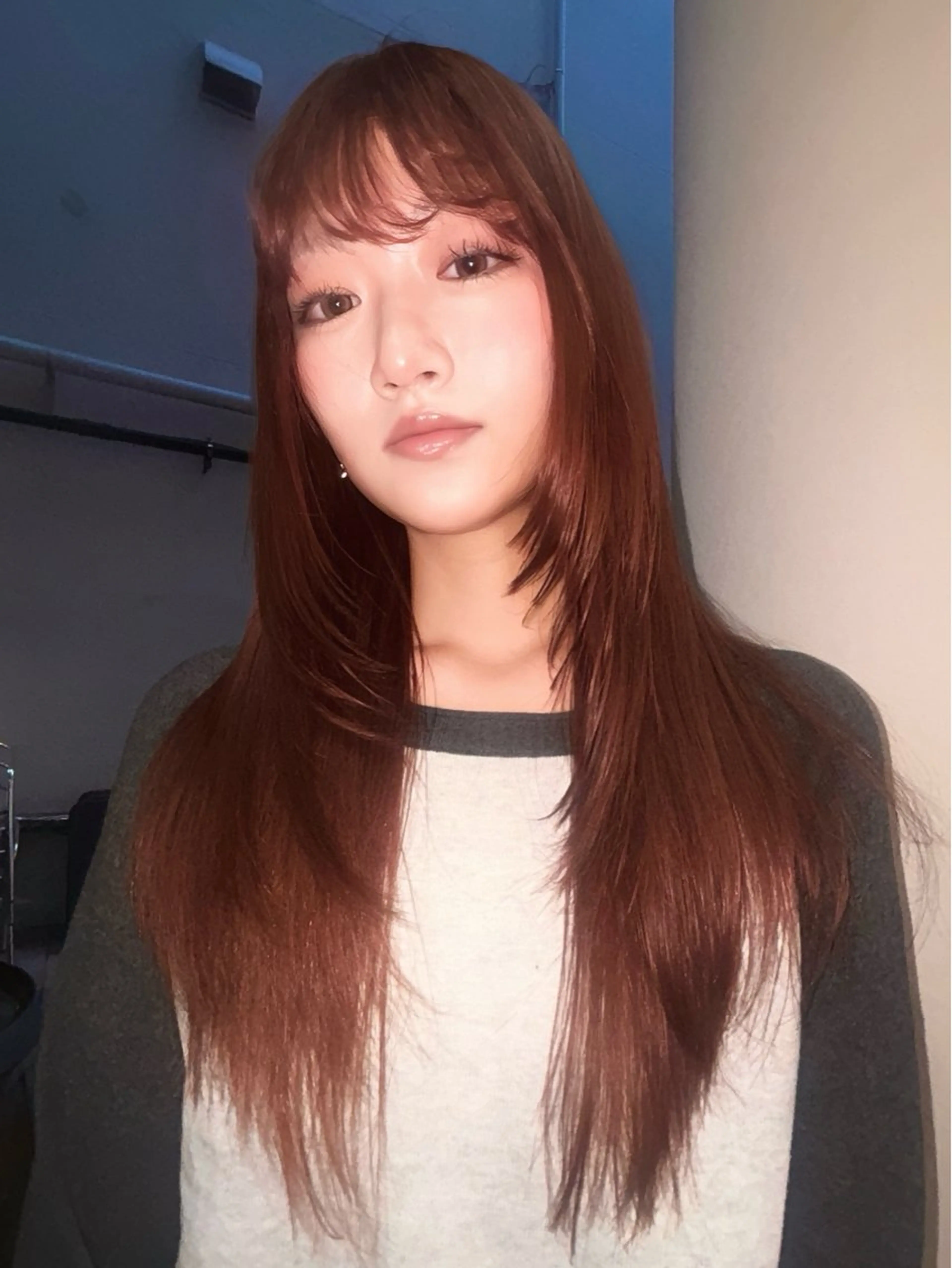 ロング カラー ブリーチ ブラウンカラー ダブルカラー オレンジ オレンジブラウン 🪽デザインカラー/ ブリーチ/陽向🪽のヘアスタイル