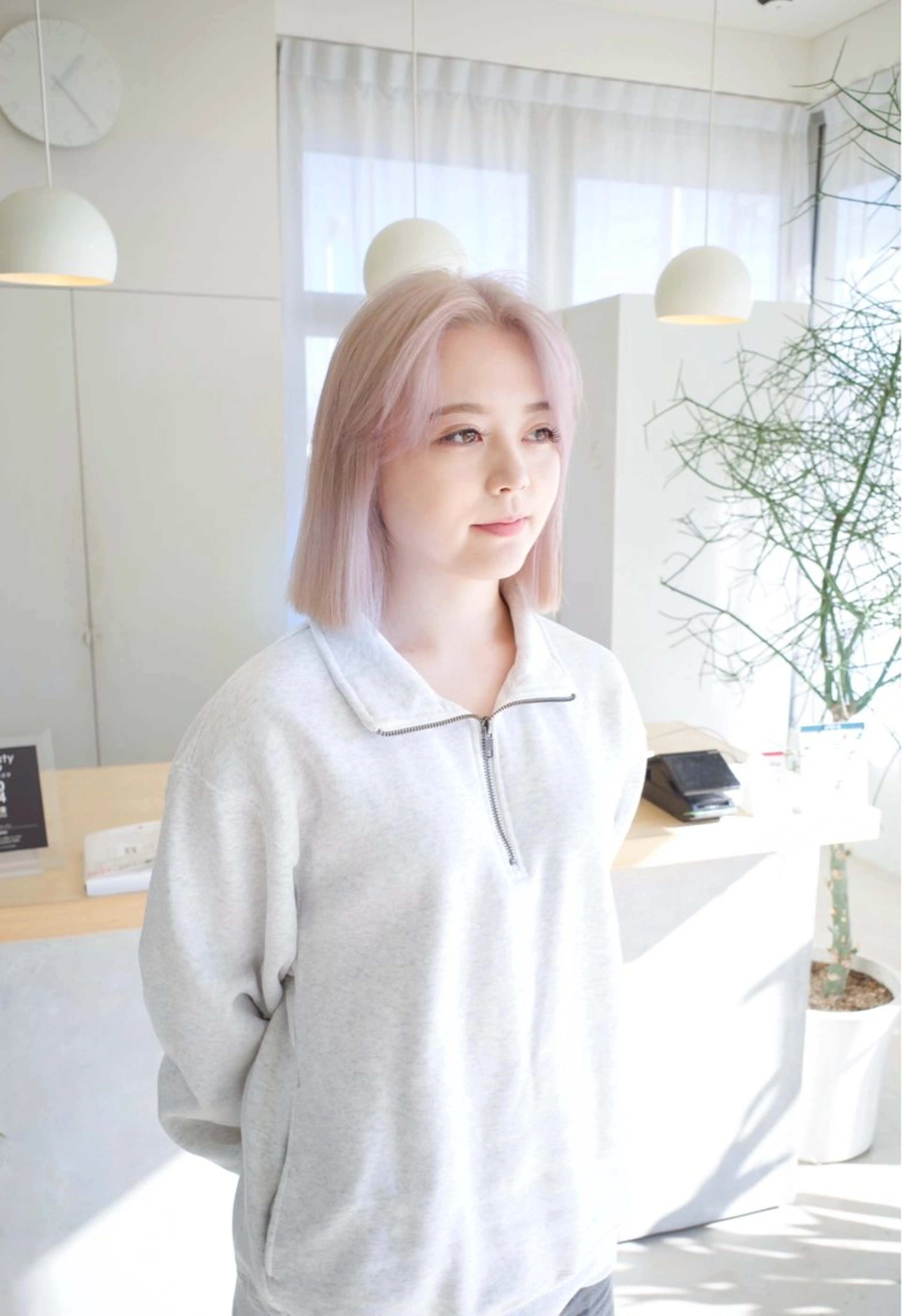 ミディアム カット ヘアカラー トリートメント つくばUtooe's 副店長　寺沢颯のヘアスタイル