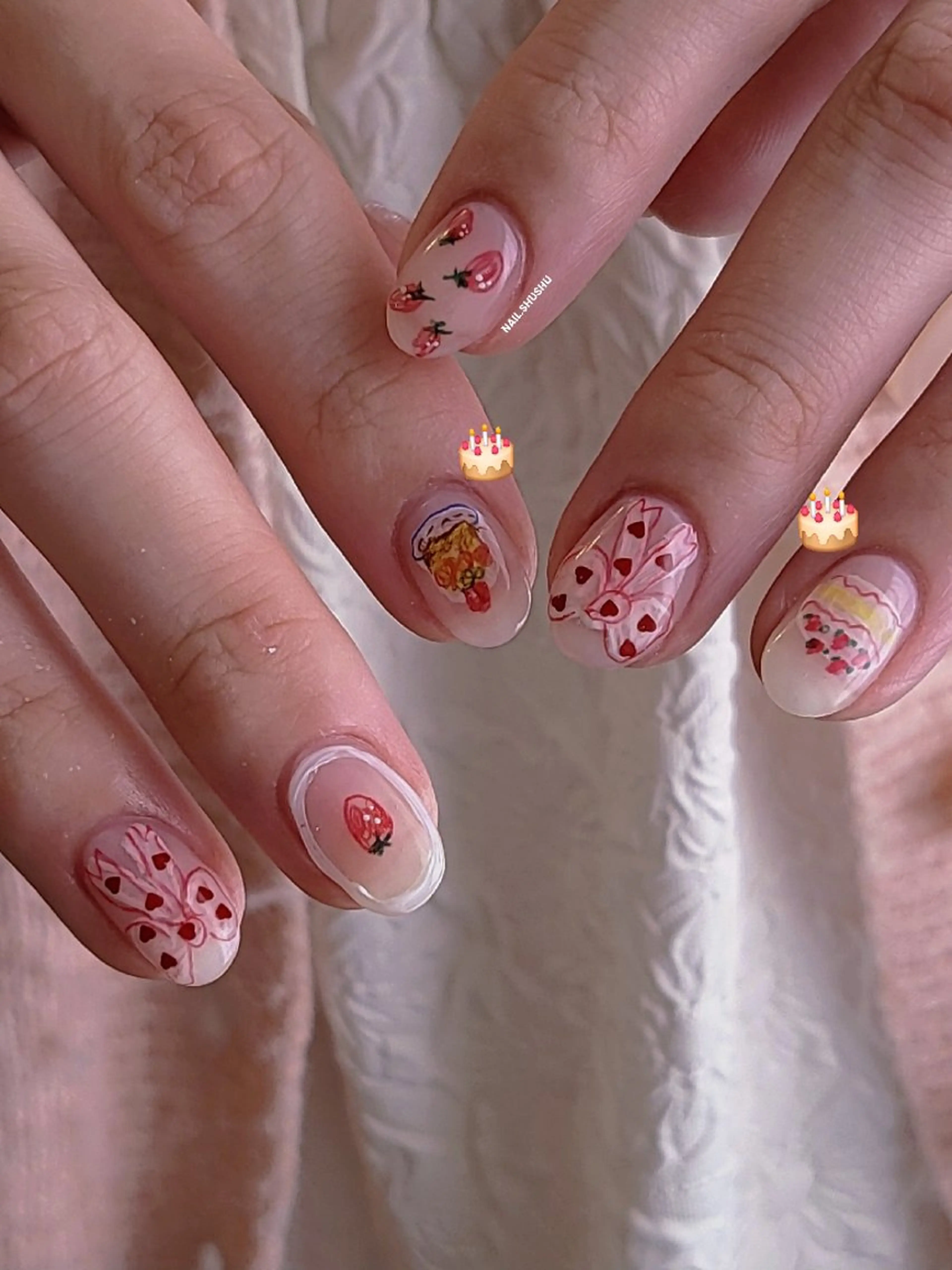 ネイル 3dパーツ/流行り 👧shushu❤️のネイルデザイン