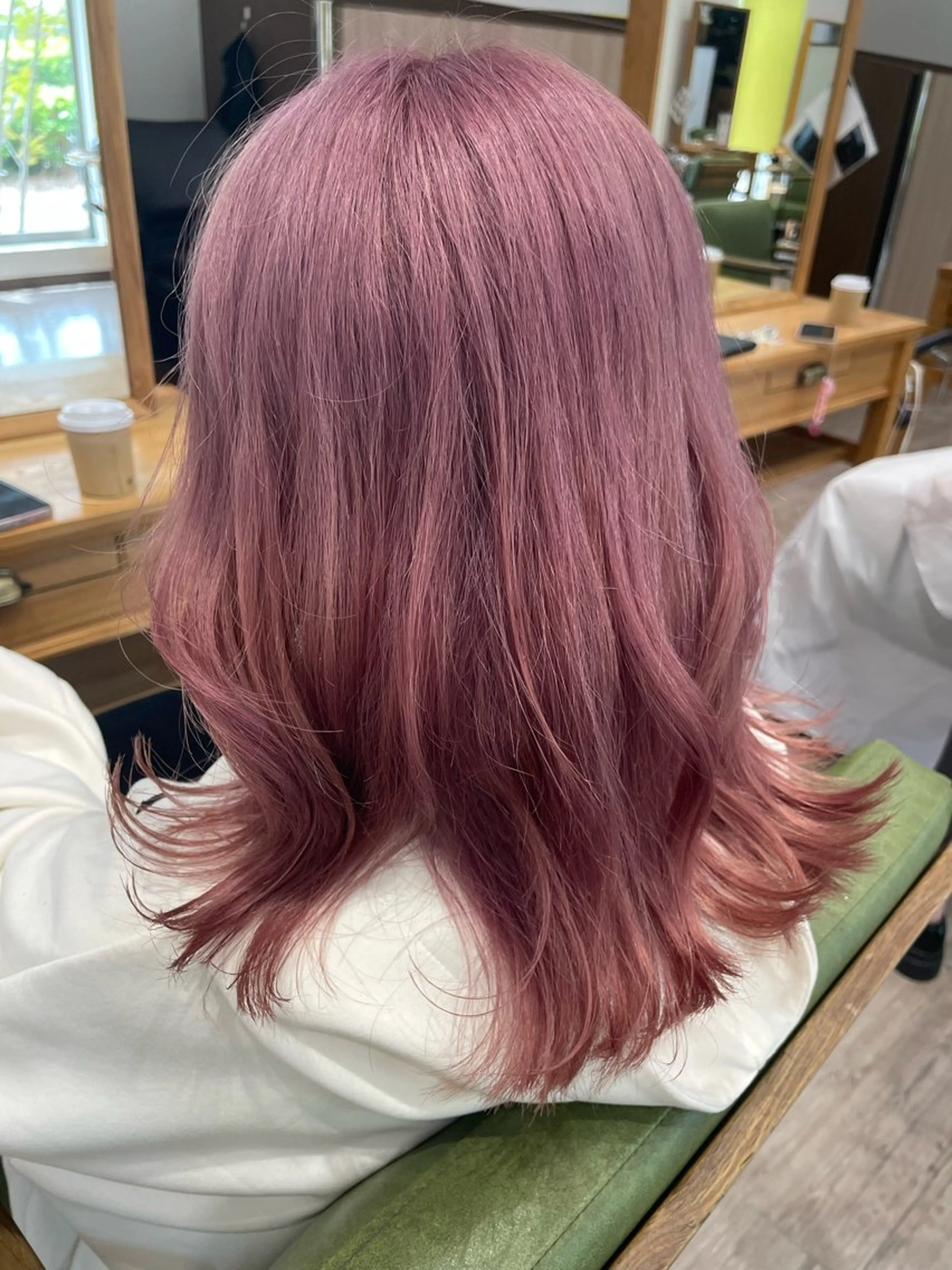 カラー ブリーチ ピンクカラー アンソメット筑後店 🎧RENA🎧のヘアスタイル