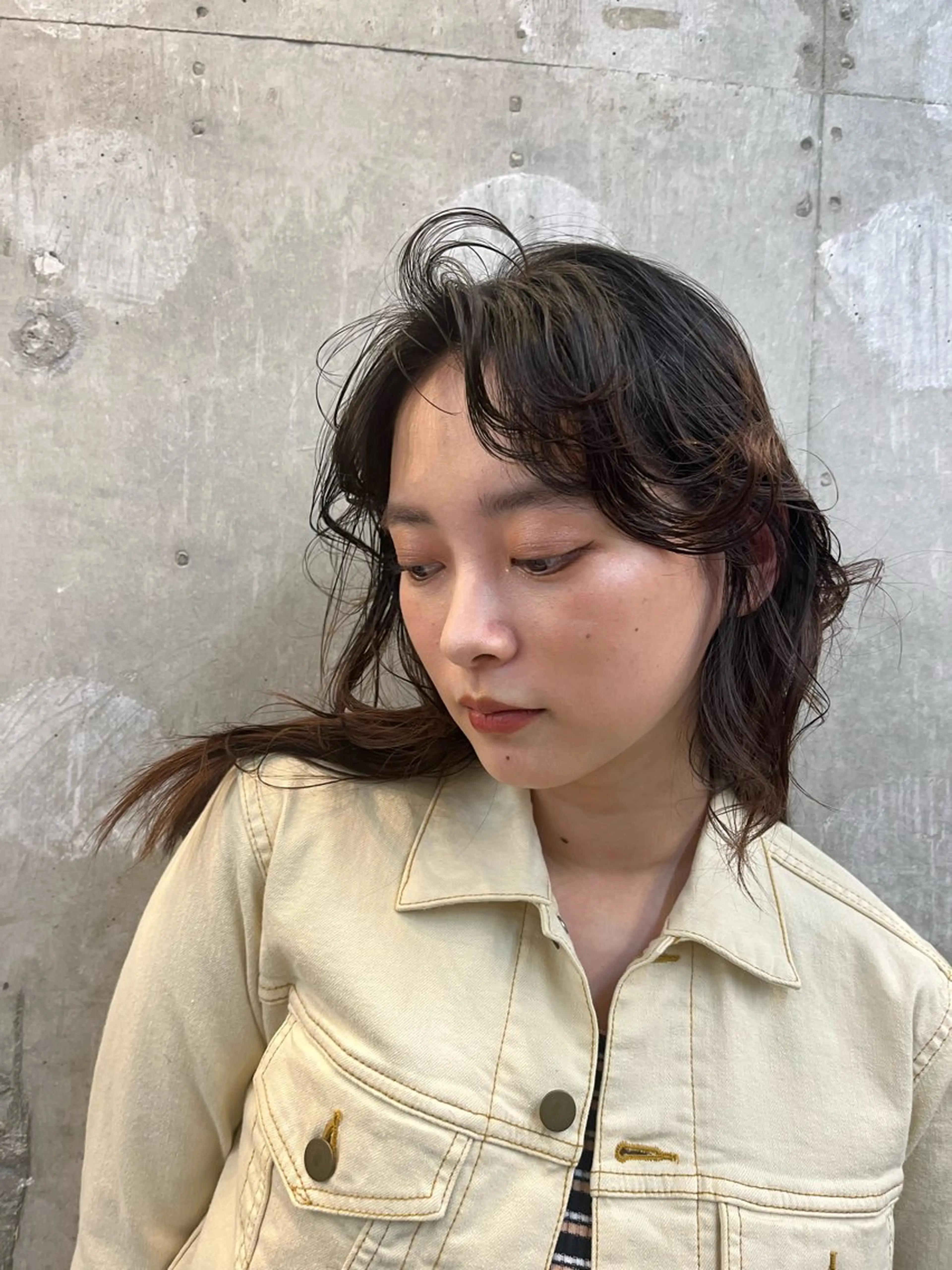 ロング 顔周りカット レイヤーカット utsumi uran 吉祥寺のヘアスタイル