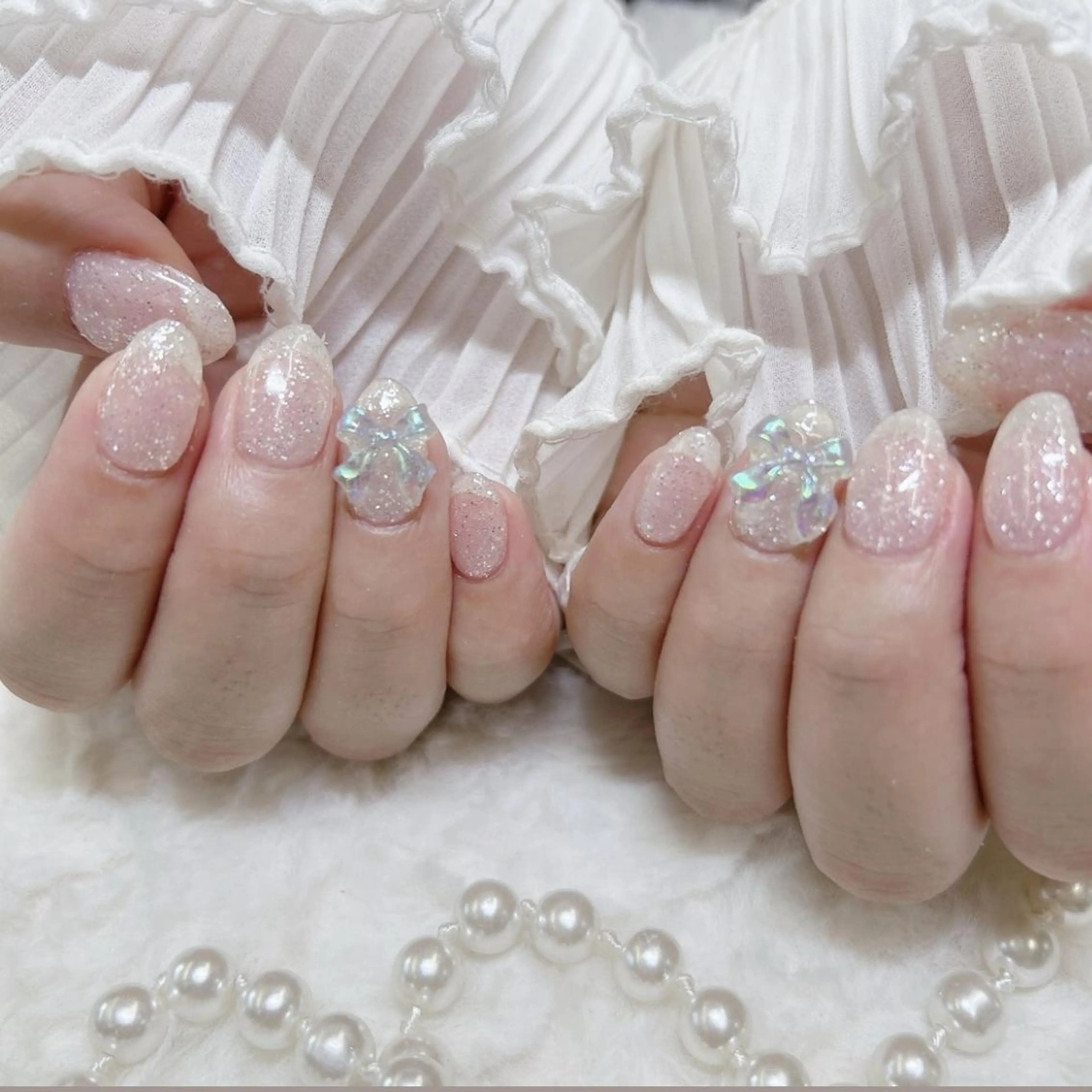 ネイル アートネイル ラメ(グリッター) ラメグラデーション ワンカラーネイル シンプルネイル 🎀 𝓡𝓪𝓶のネイルデザイン