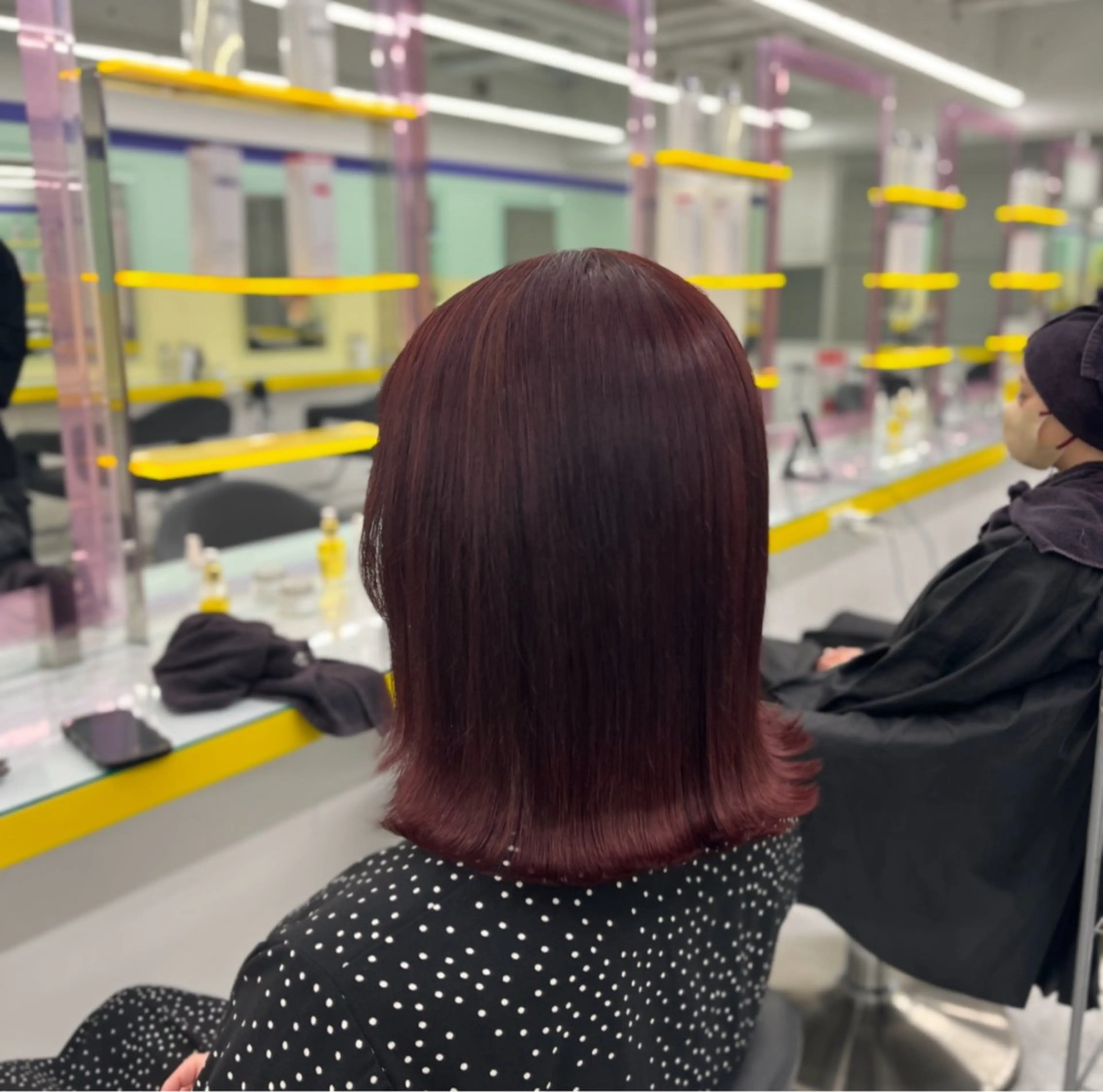 ミディアム カラー ヘアアレンジ ヘアカラー トリートメント ヘアセット 🎀Girly艶髪カ ラー🎀Harukaのヘアスタイル